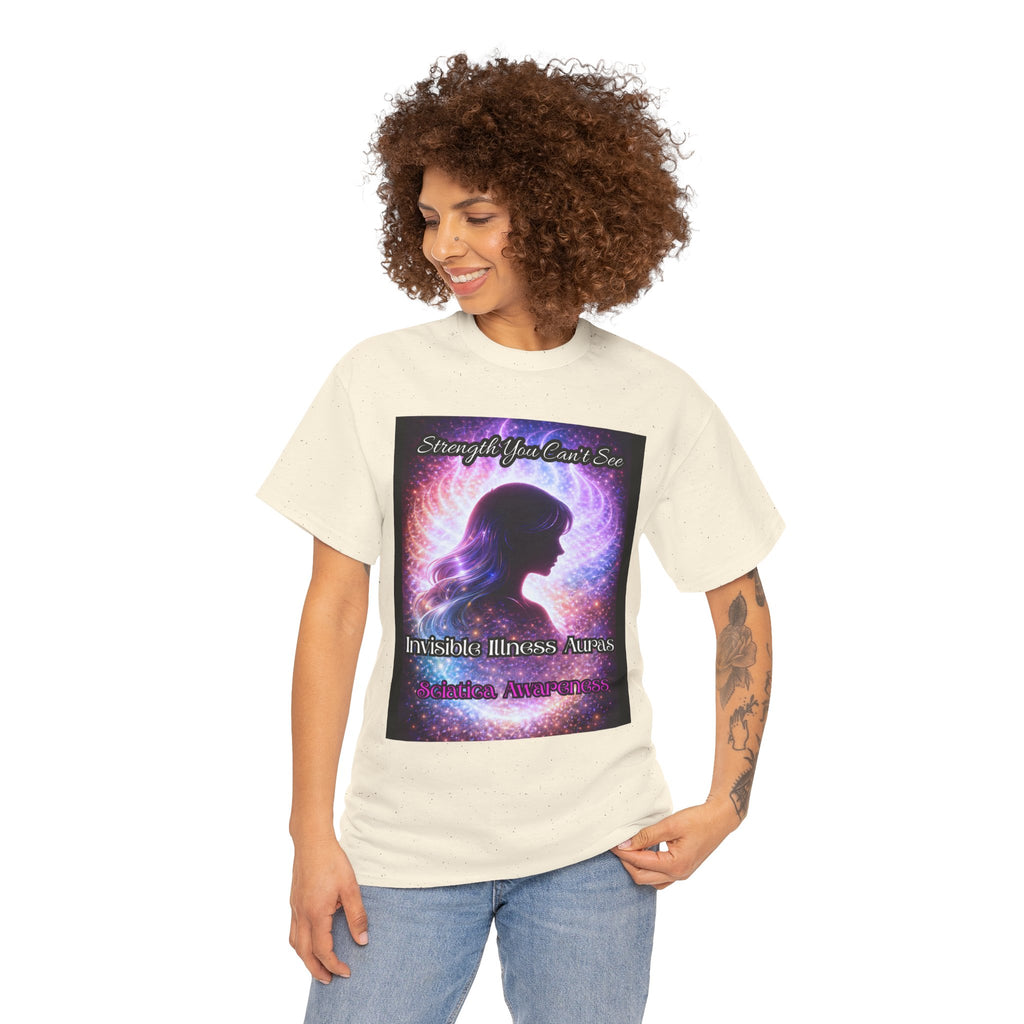 Sciatica Pain auras awareness Angel Wings Awareness Tee — Invisible Illness & Invisible Illness Awareness Shirt