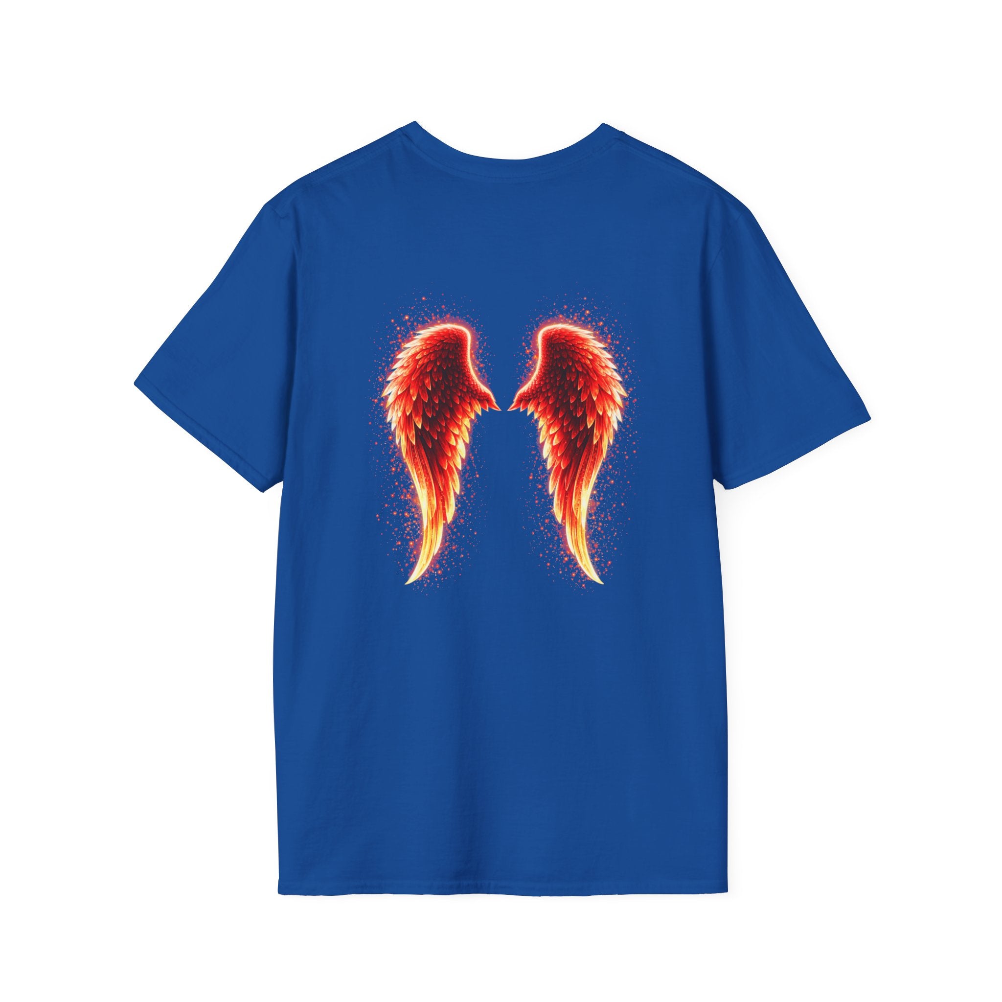 OCD awareness Invisible Illness auras Awareness T-Shirt — Strength You Can't See (Red Aura Angel Wings)