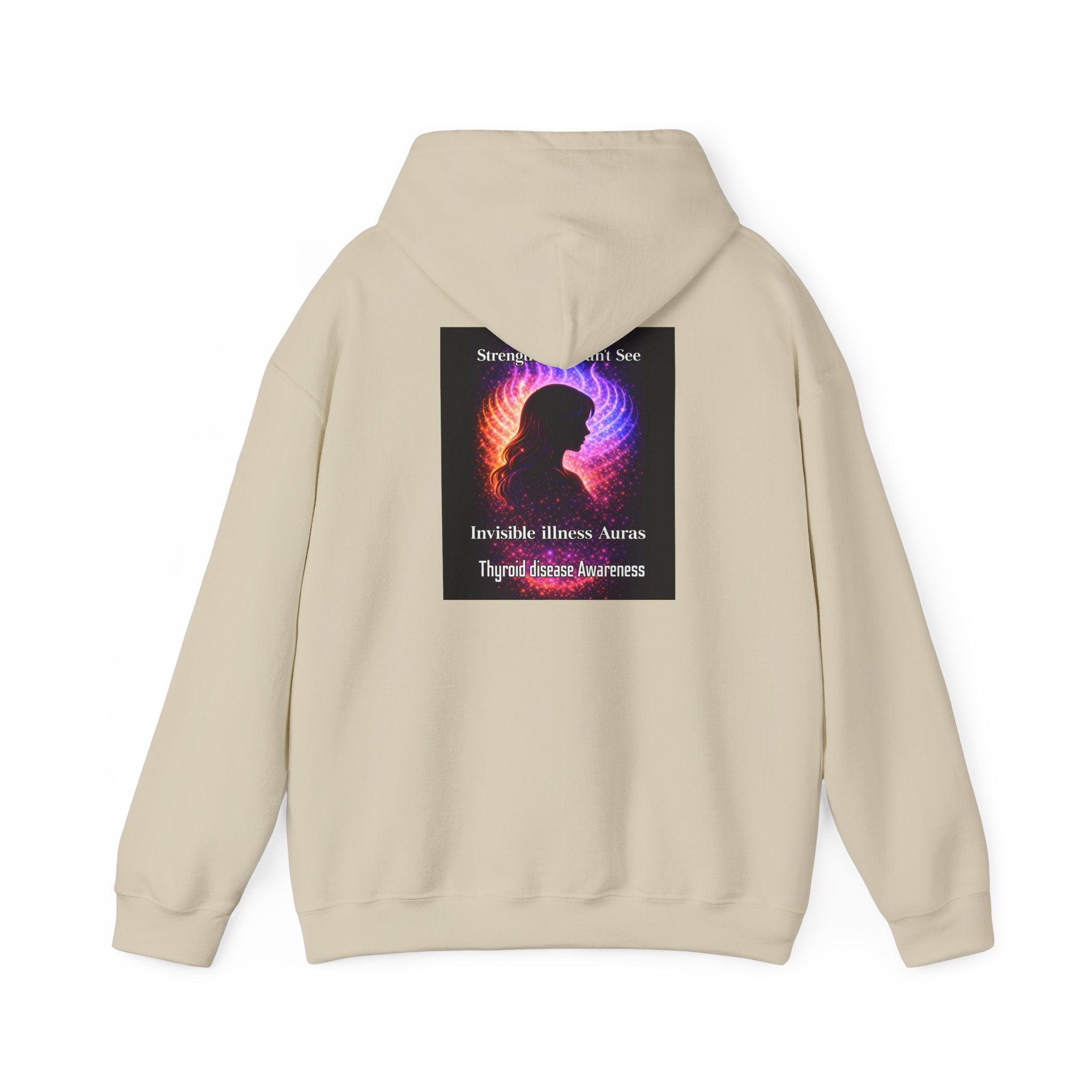 Thyroid Disease Awareness aura galaxy Hoodie – Strength You Can't See Sweatshirt