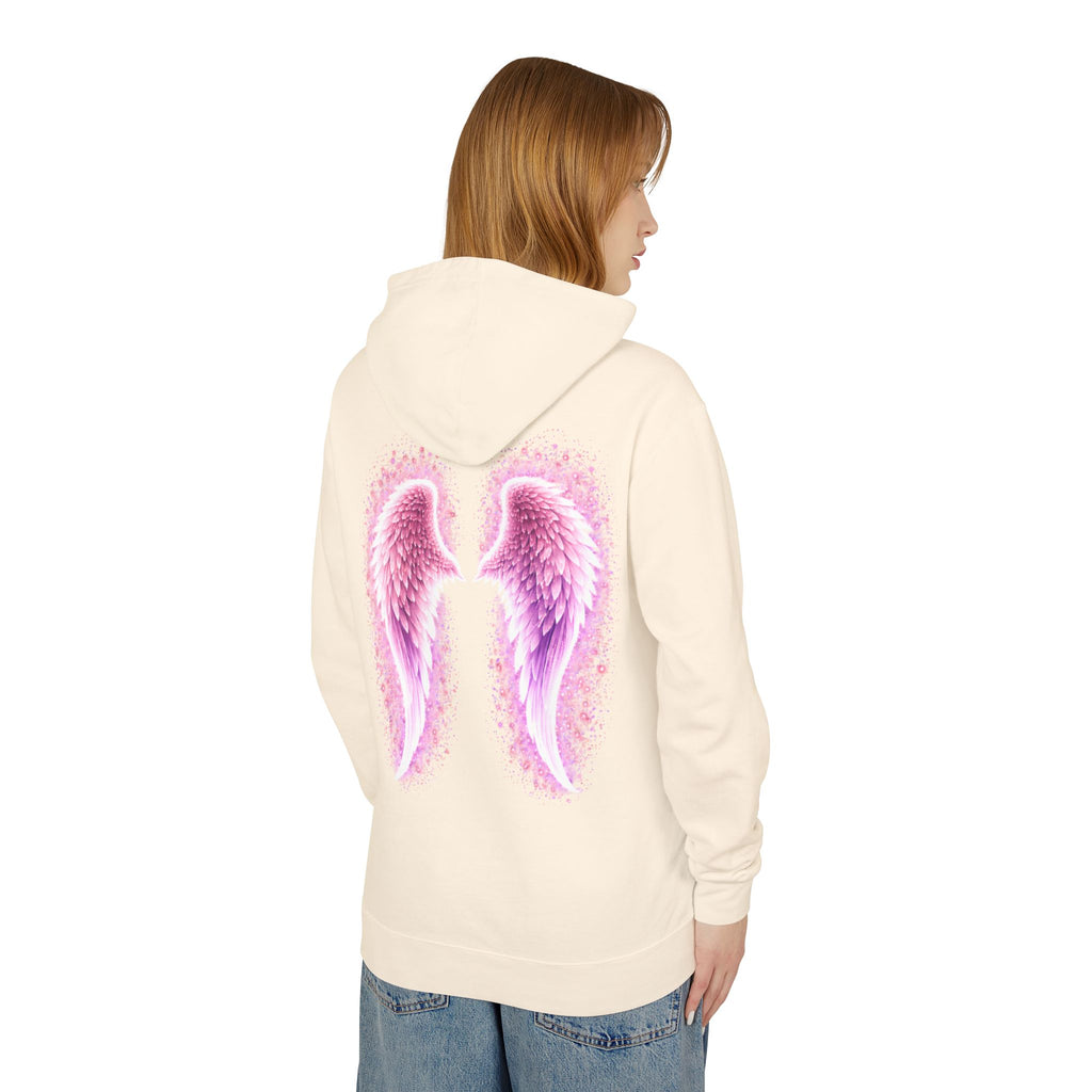 Sciatica awareness Aura Spiritual Angel Wings Hoodie — "Strength You Can't See" Inspirational Awareness Sweatshirt