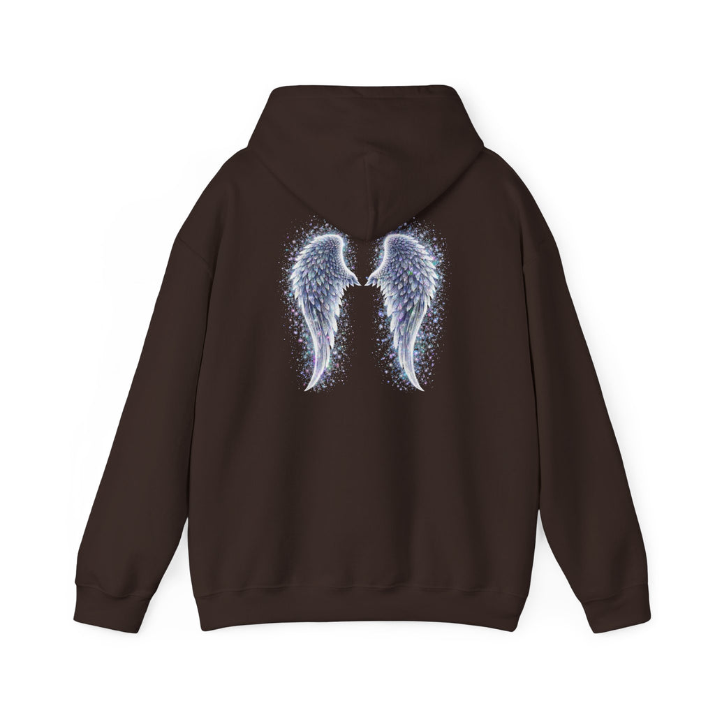 Mental illness Aura awareness silver angel wings Design hoodie -Strength you cant see Sweatshirt
