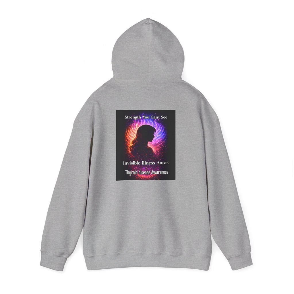 Thyroid Disease Awareness aura galaxy Hoodie – Strength You Can't See Sweatshirt