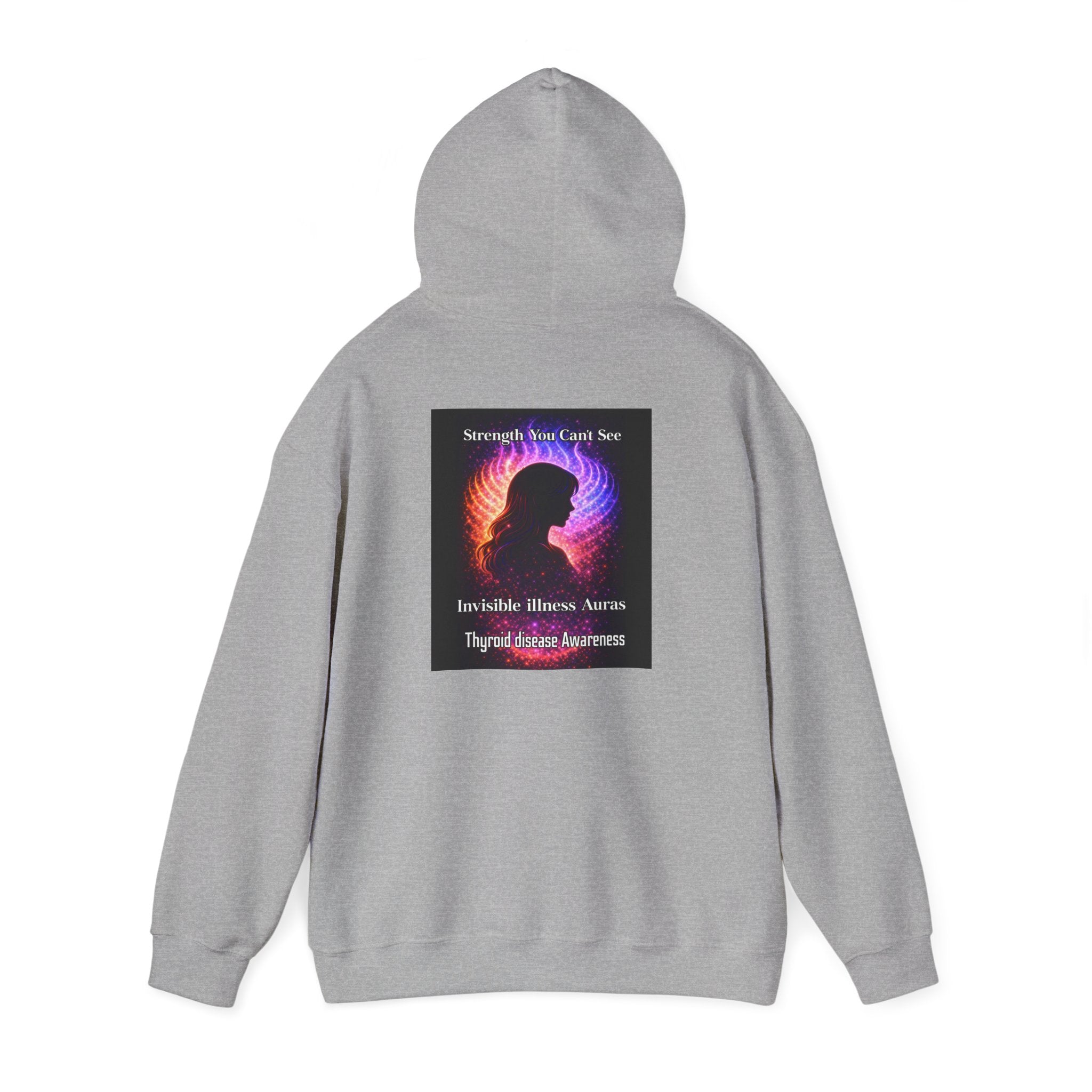 Thyroid Disease Awareness aura galaxy Hoodie – Strength You Can't See Sweatshirt