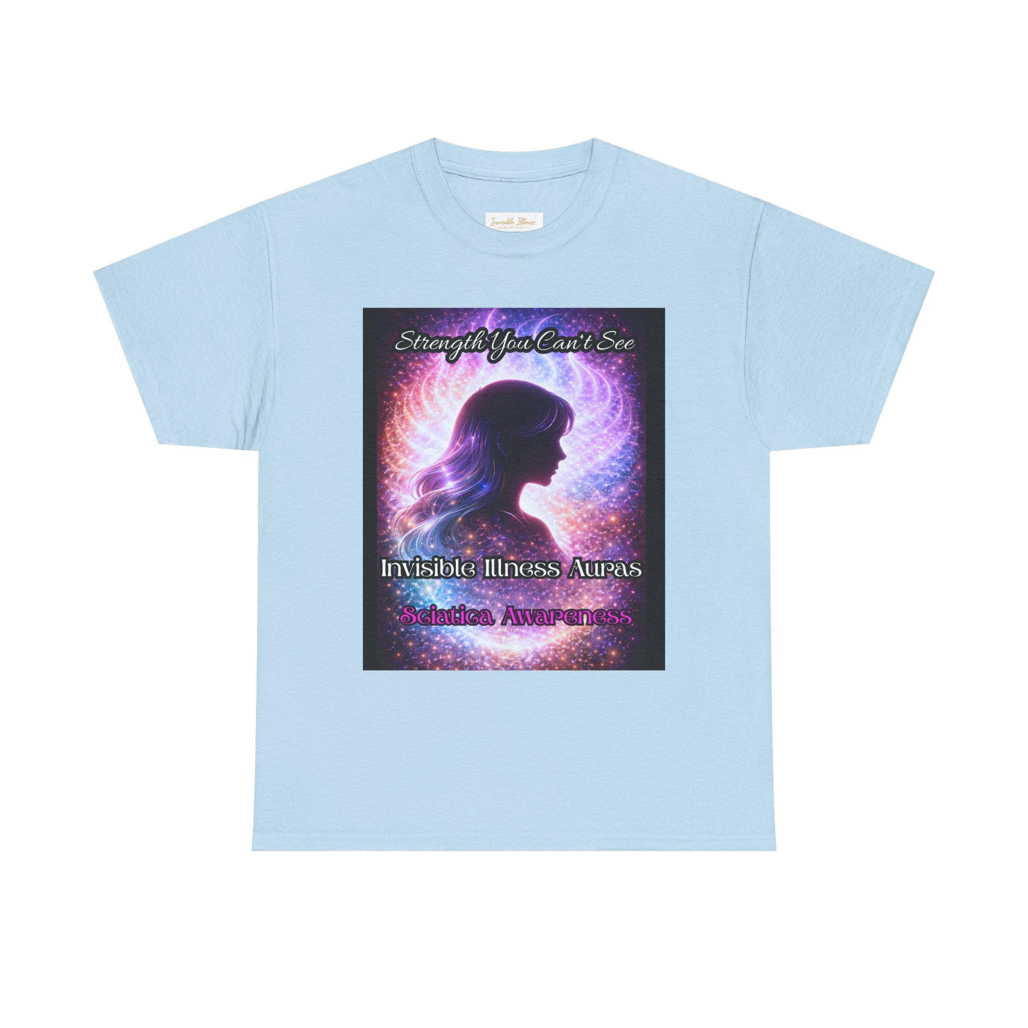 Sciatica Pain auras awareness Angel Wings Awareness Tee — Invisible Illness & Invisible Illness Awareness Shirt