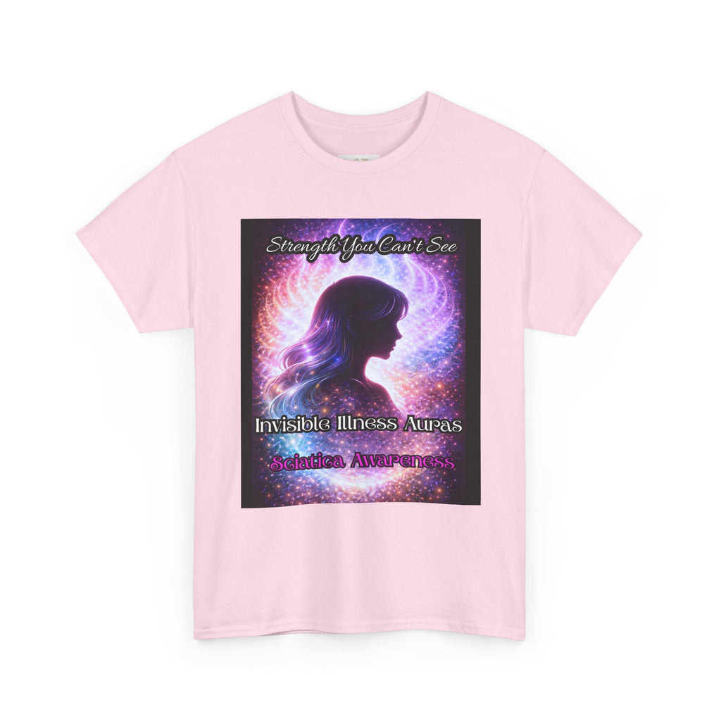 Sciatica Pain auras awareness Angel Wings Awareness Tee — Invisible Illness & Invisible Illness Awareness Shirt