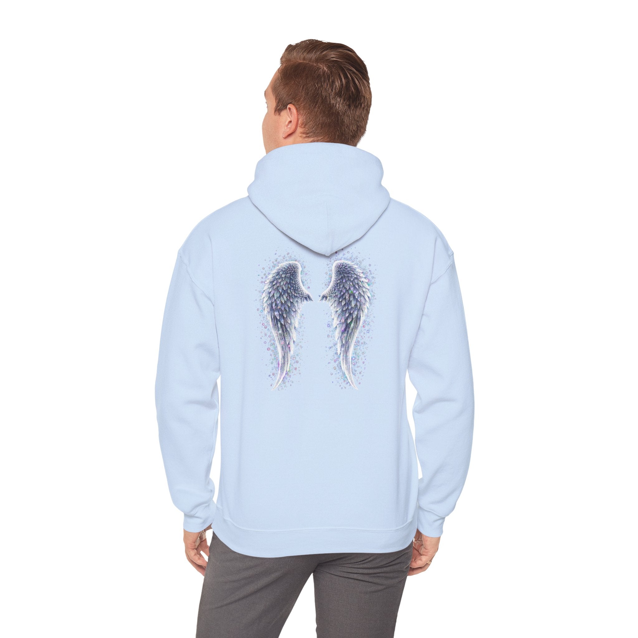 Mental illness Aura awareness silver angel wings Design hoodie -Strength you cant see Sweatshirt
