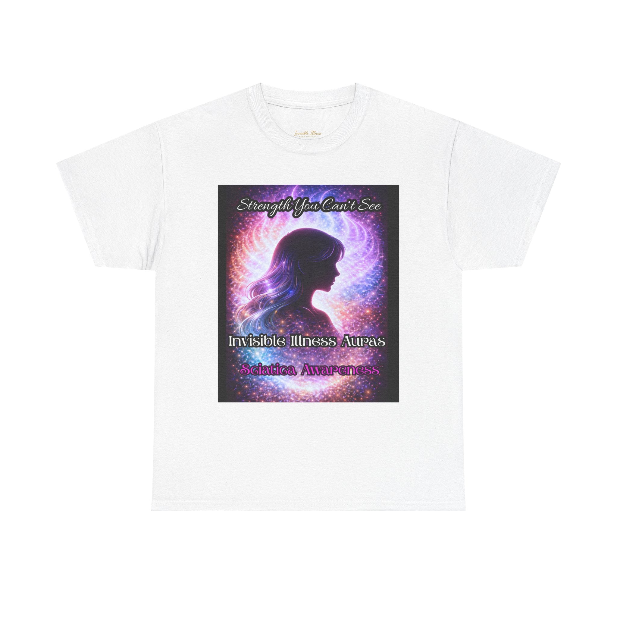 Sciatica Pain auras awareness Angel Wings Awareness Tee — Invisible Illness & Invisible Illness Awareness Shirt
