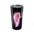 Pink Angel Wings Auras 20oz Tumbler — Inspirational 'Invisible' Design, Travel Mug for Women