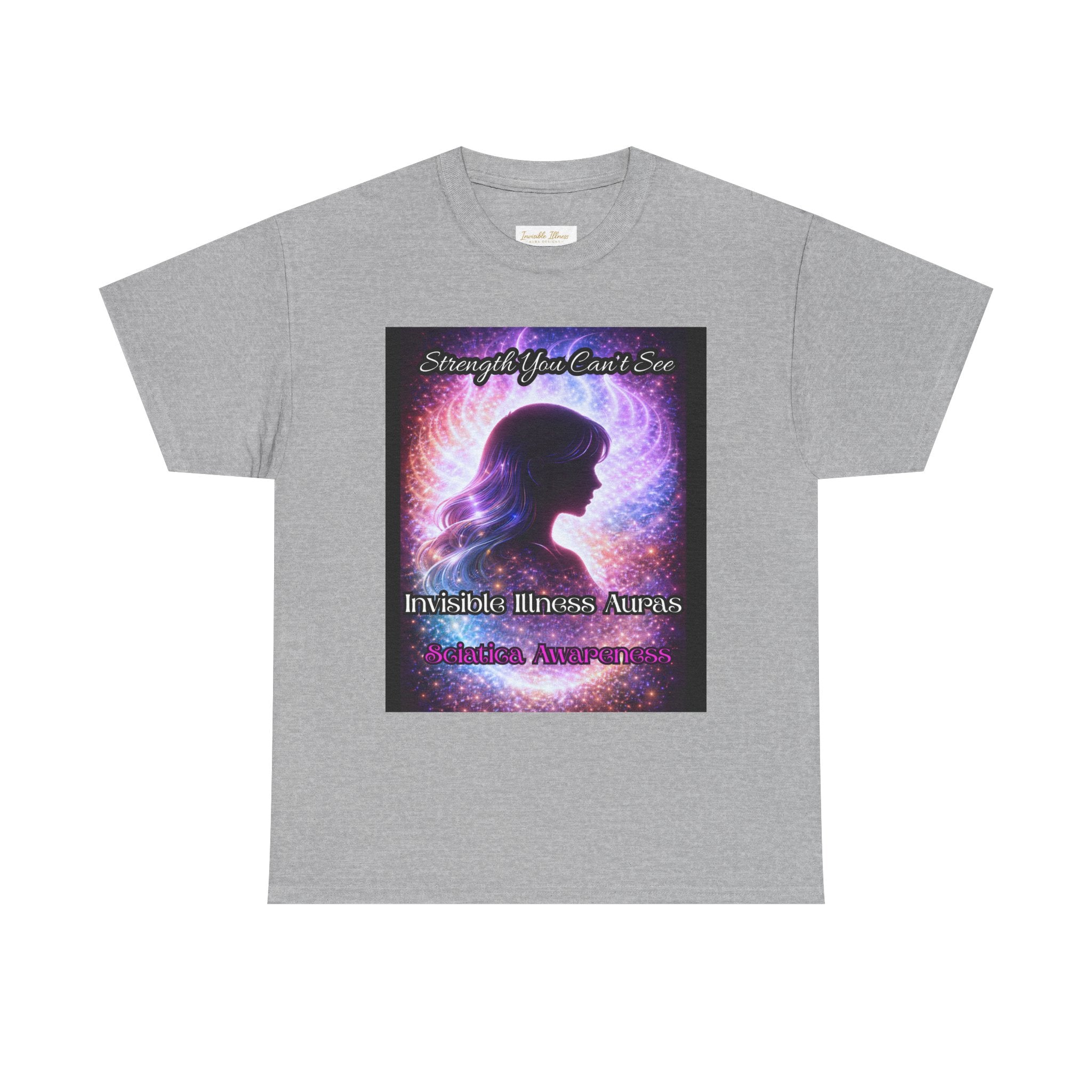 Sciatica Pain auras awareness Angel Wings Awareness Tee — Invisible Illness & Invisible Illness Awareness Shirt