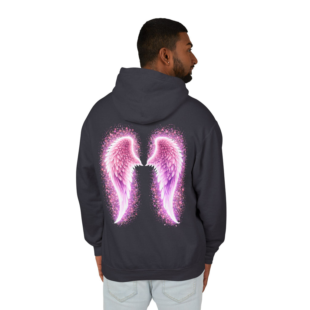 Sciatica awareness Aura Spiritual Angel Wings Hoodie — "Strength You Can't See" Inspirational Awareness Sweatshirt