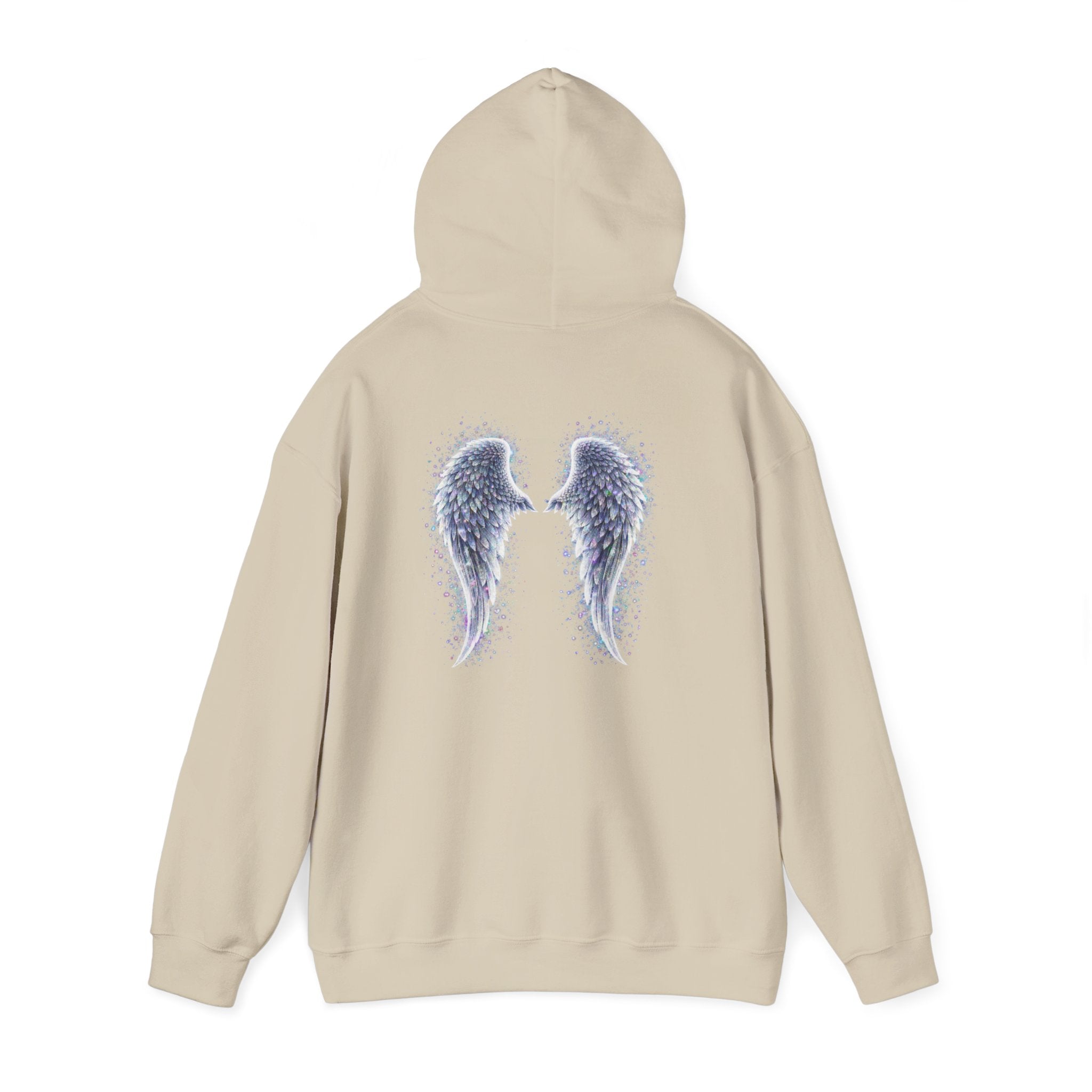 Mental illness Aura awareness silver angel wings Design hoodie -Strength you cant see Sweatshirt
