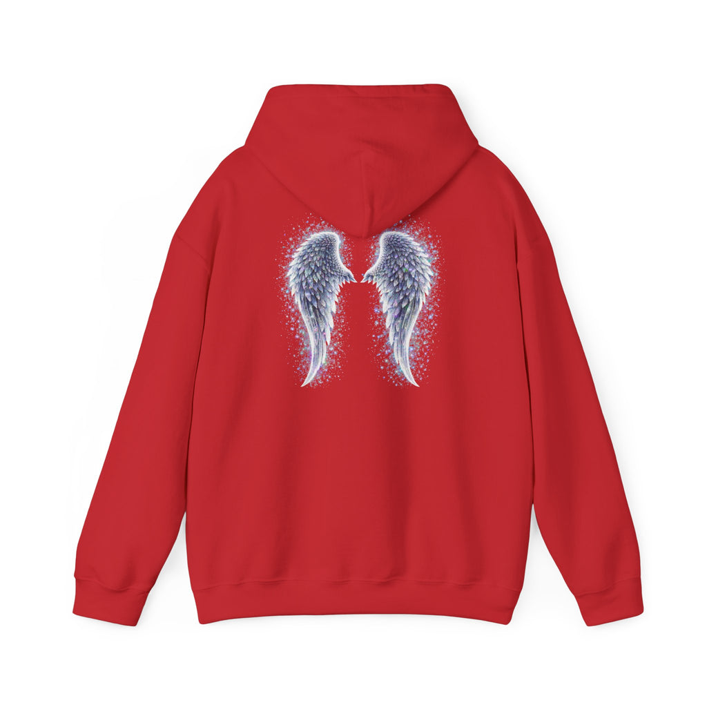 Mental illness Aura awareness silver angel wings Design hoodie -Strength you cant see Sweatshirt