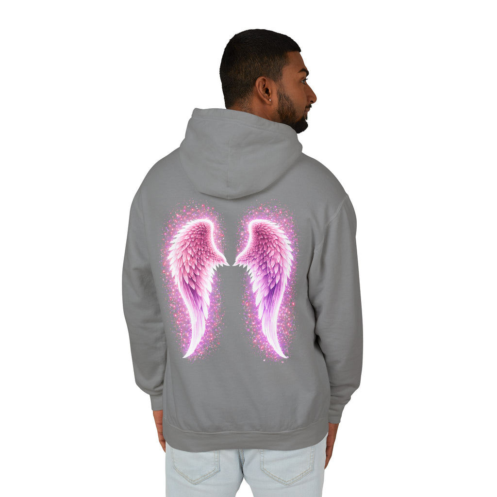 Sciatica awareness Aura Spiritual Angel Wings Hoodie — "Strength You Can't See" Inspirational Awareness Sweatshirt