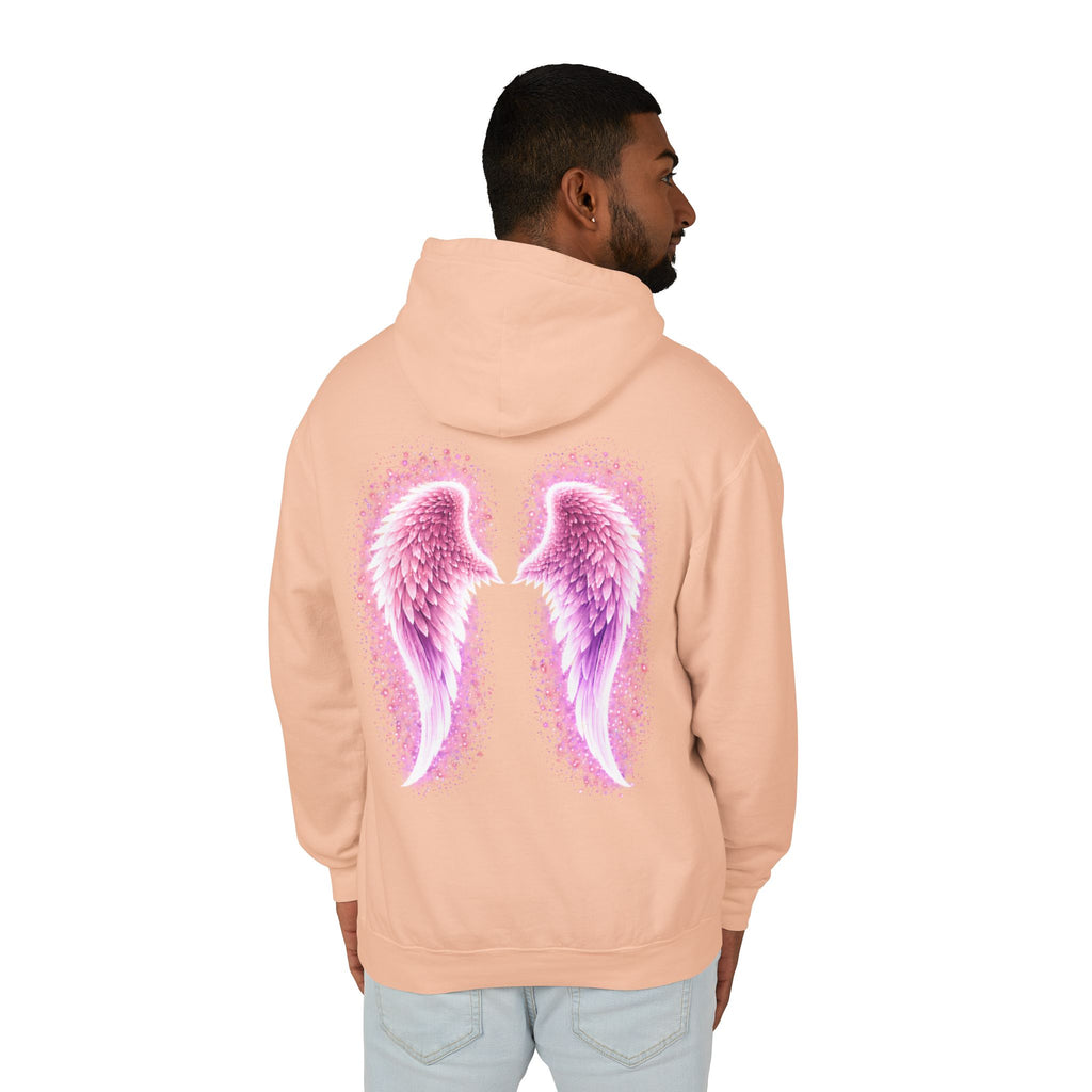Sciatica awareness Aura Spiritual Angel Wings Hoodie — "Strength You Can't See" Inspirational Awareness Sweatshirt