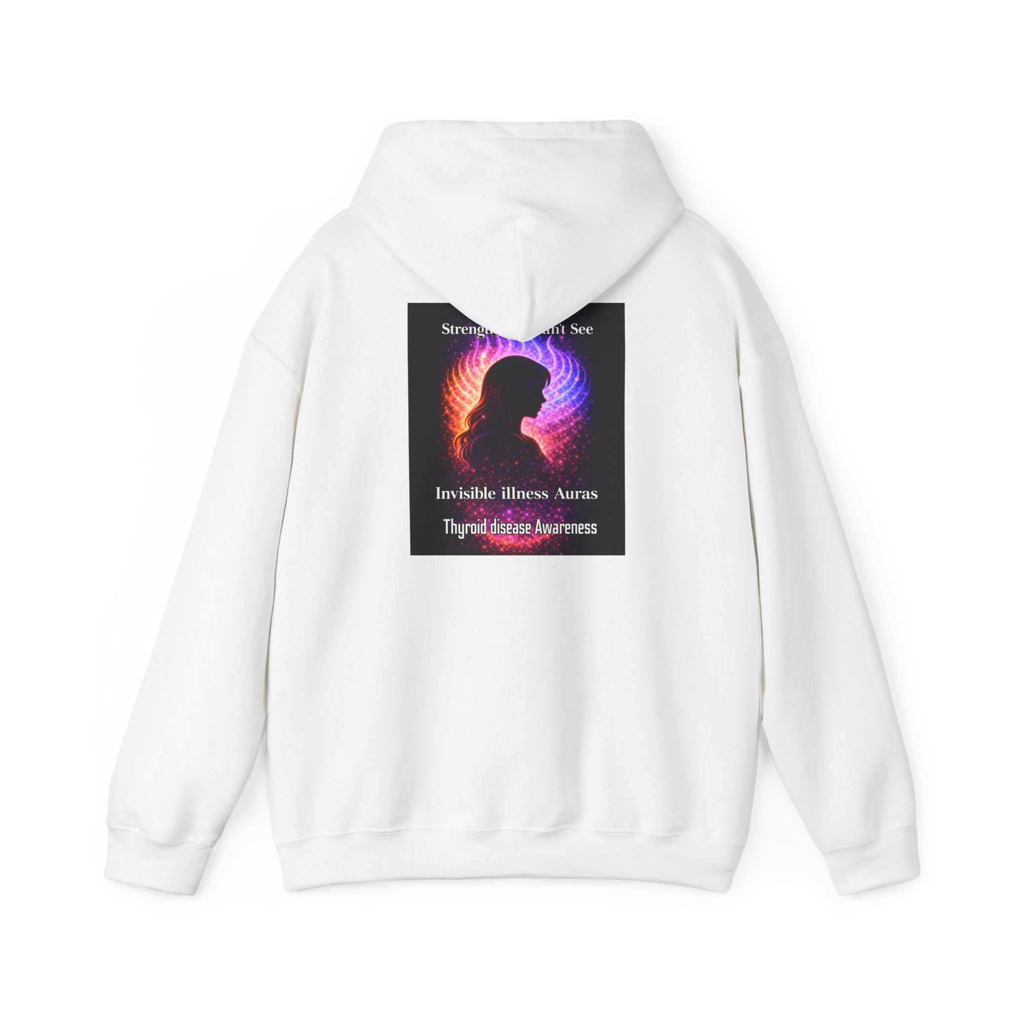 Thyroid Disease Awareness aura galaxy Hoodie – Strength You Can't See Sweatshirt