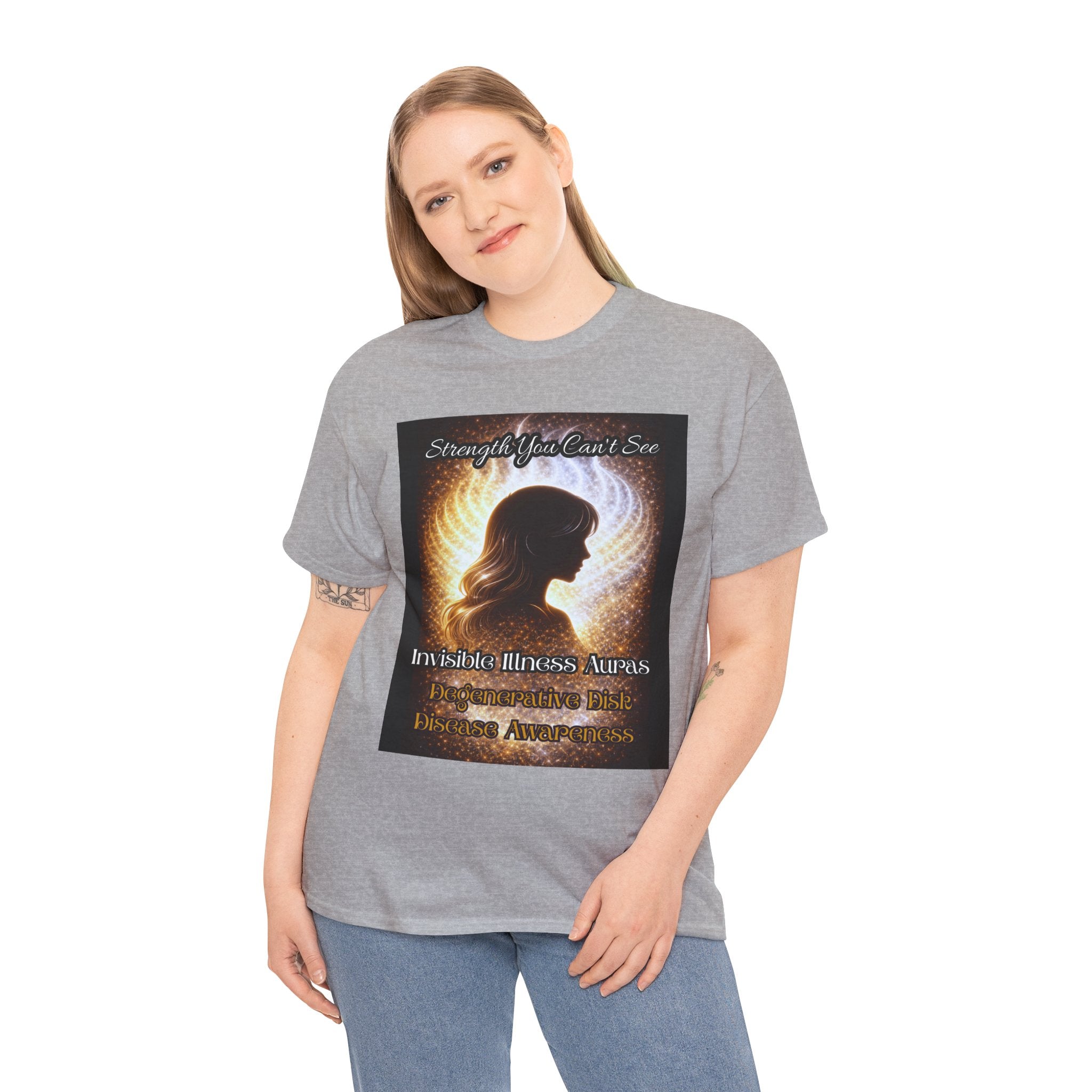 Degenerative Disk Awareness auras Angel Wings Memorial T‑Shirt — Invisible Illness Awareness Graphic Tee
