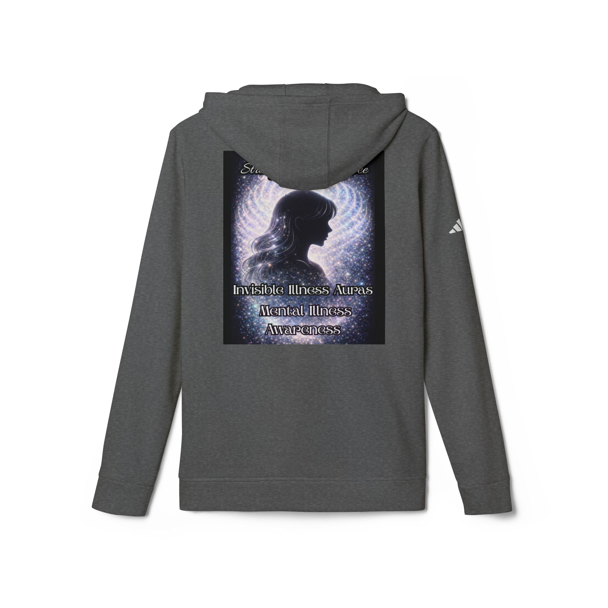 Mental health awareness Aura diamond silver  Inspirational Hoodie — 'I Believe in Miracles' Graphic Hooded Sweatshirt