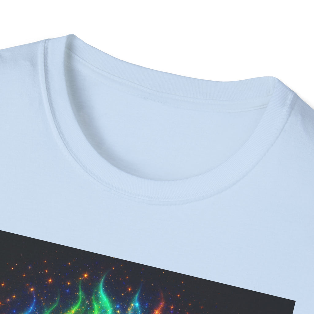 Autism Awareness Aura Silhouette T-Shirt — Rainbow Soul & Wellness Graphic Tee