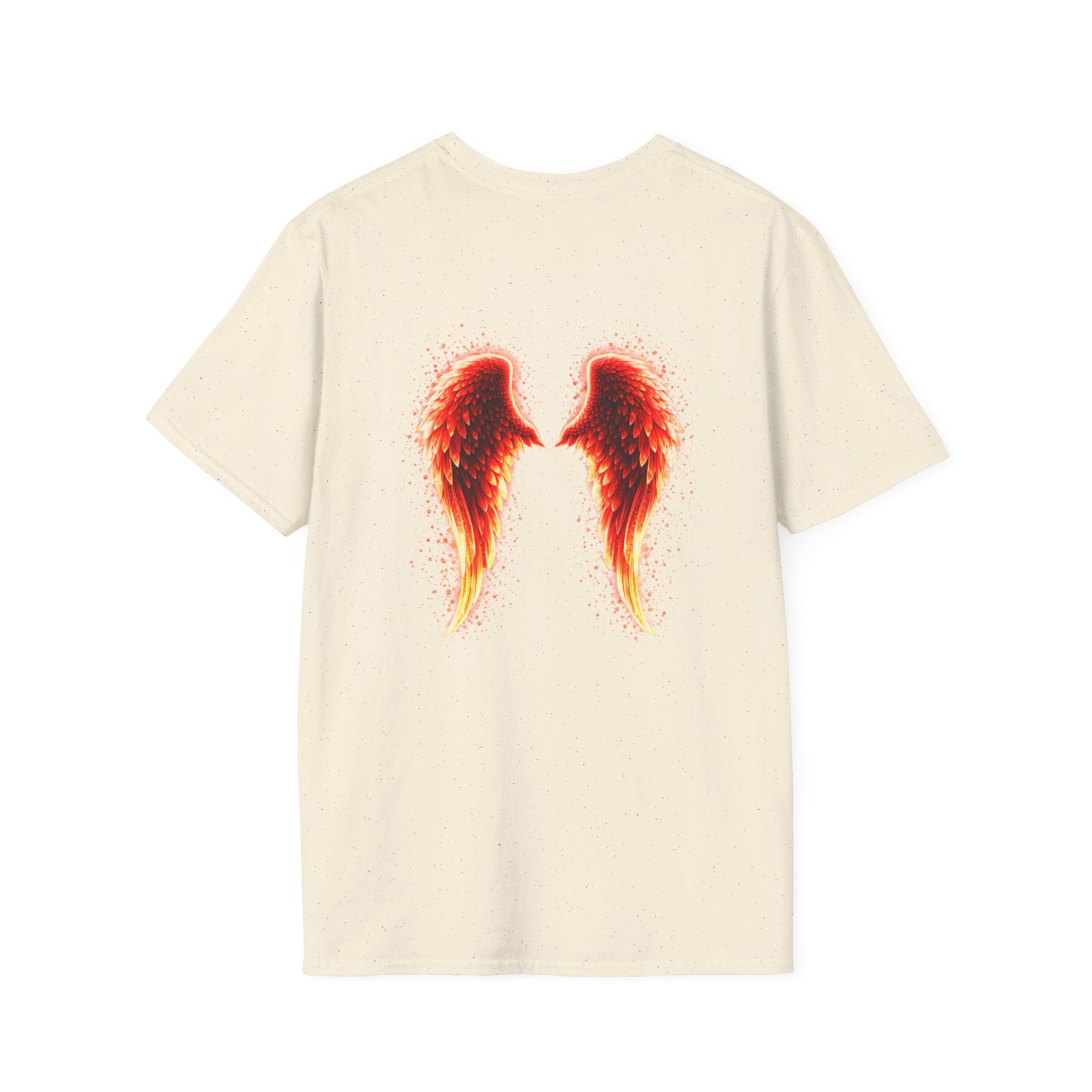 OCD awareness Invisible Illness auras Awareness T-Shirt — Strength You Can't See (Red Aura Angel Wings)