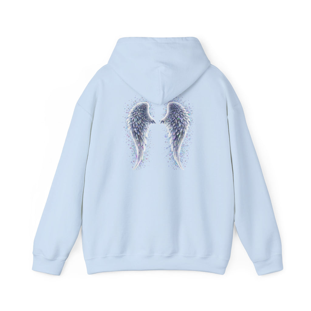 Mental illness Aura awareness silver angel wings Design hoodie -Strength you cant see Sweatshirt