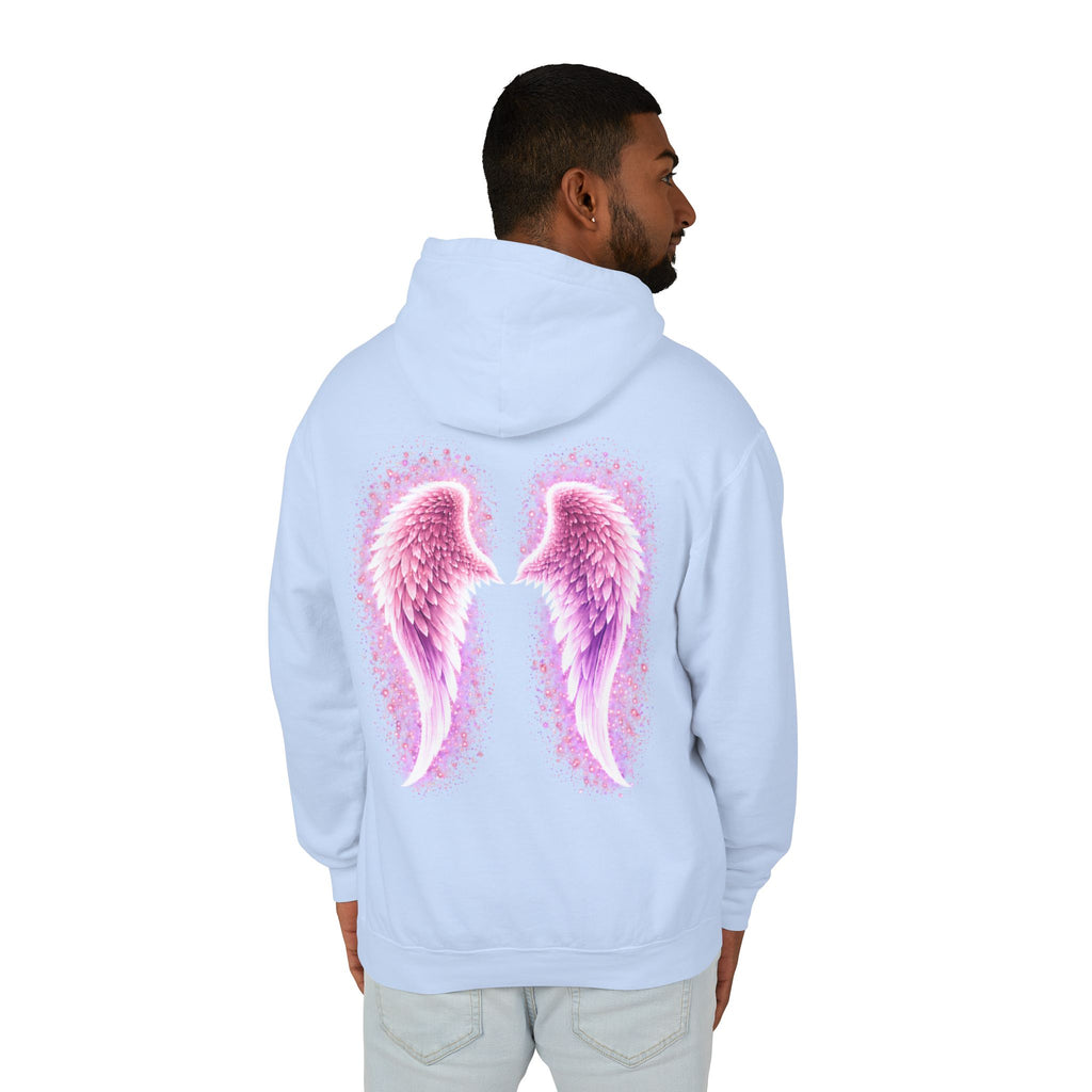 Sciatica awareness Aura Spiritual Angel Wings Hoodie — "Strength You Can't See" Inspirational Awareness Sweatshirt