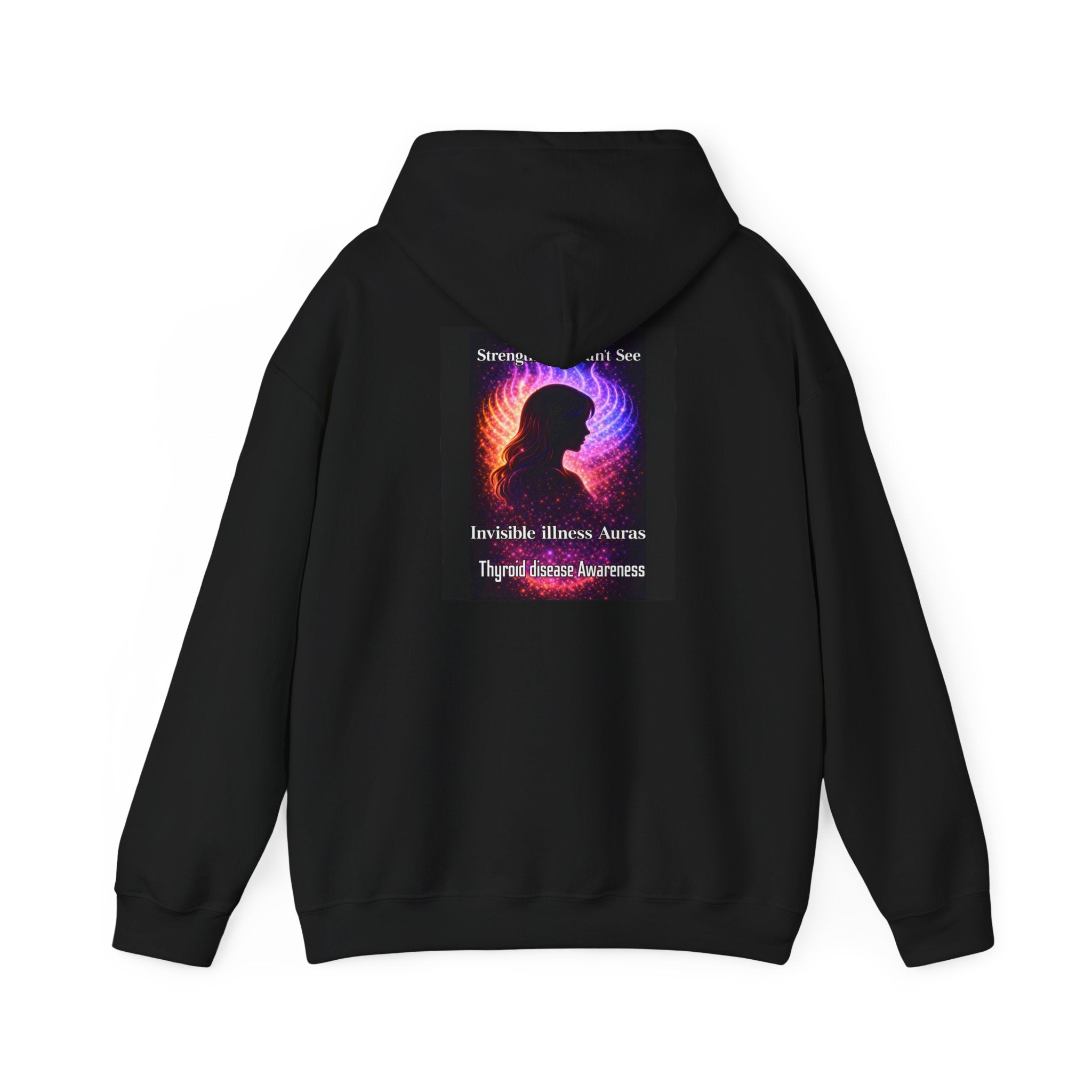 Thyroid Disease Awareness aura galaxy Hoodie – Strength You Can't See Sweatshirt