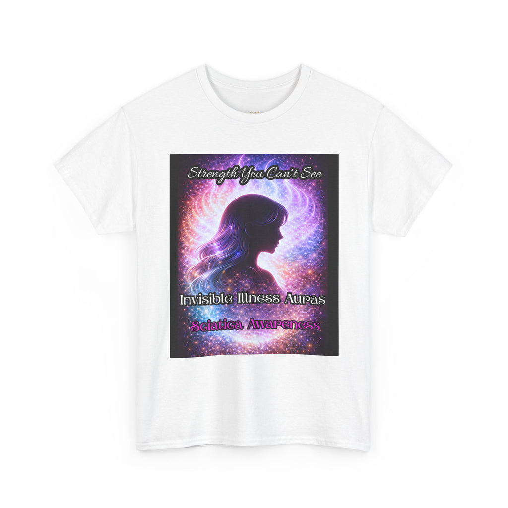 Sciatica Pain auras awareness Angel Wings Awareness Tee — Invisible Illness & Invisible Illness Awareness Shirt