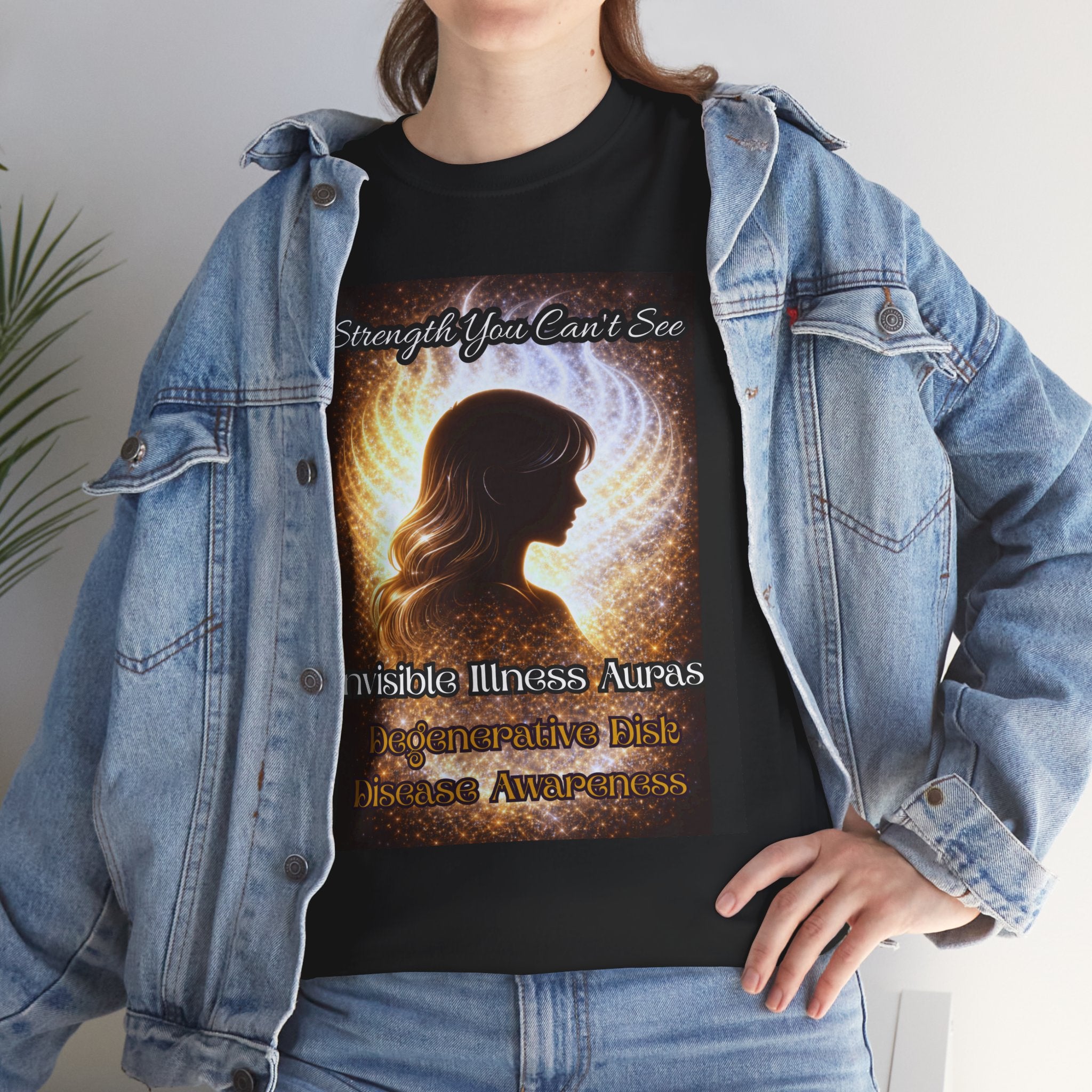 Degenerative Disk Awareness auras Angel Wings Memorial T‑Shirt — Invisible Illness Awareness Graphic Tee