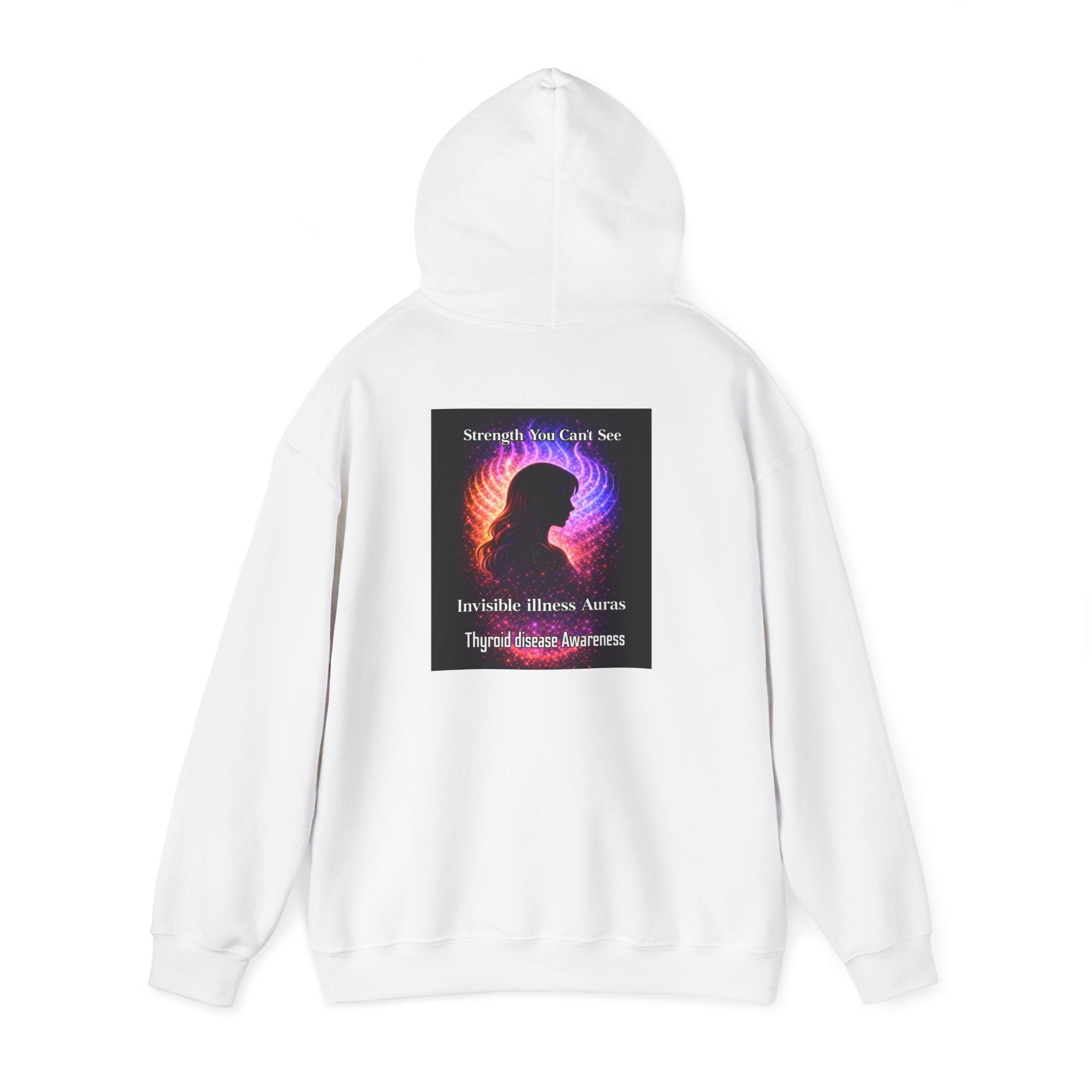 Thyroid Disease Awareness aura galaxy Hoodie – Strength You Can't See Sweatshirt