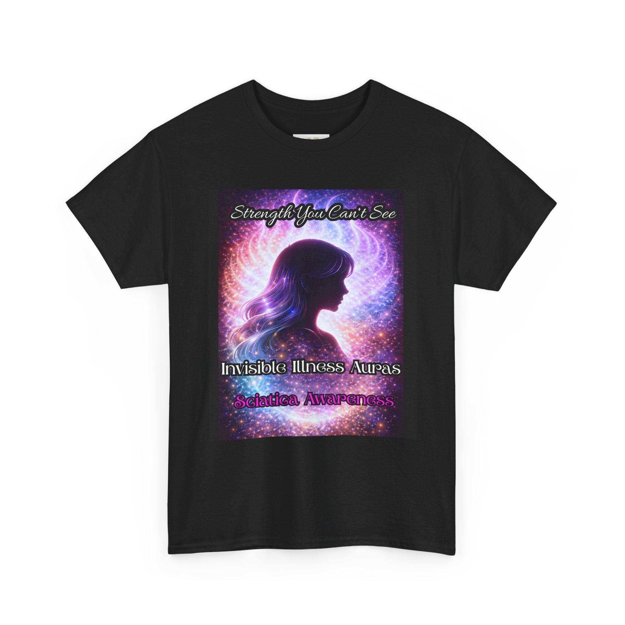 Sciatica Pain auras awareness Angel Wings Awareness Tee — Invisible Illness & Invisible Illness Awareness Shirt