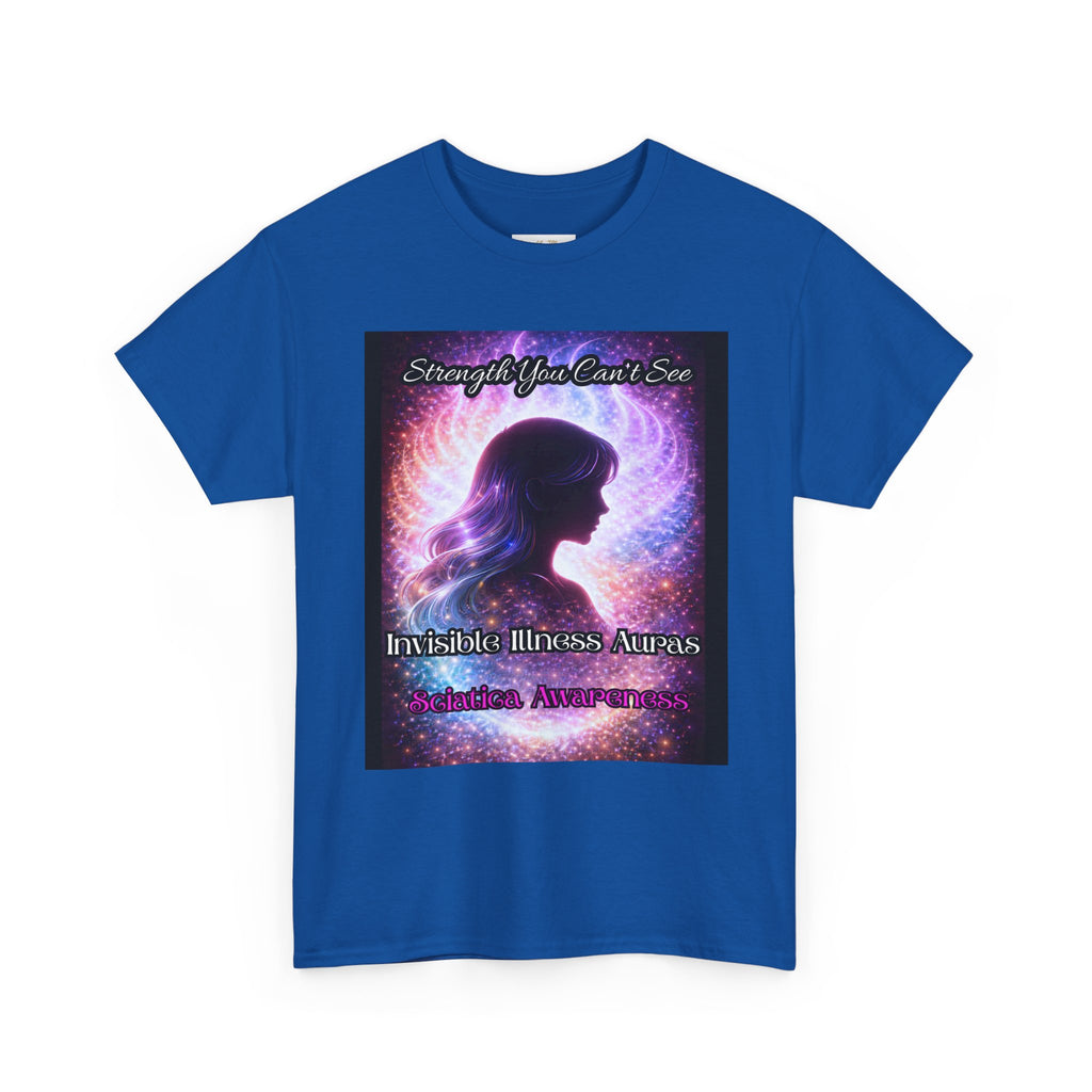 Sciatica Pain auras awareness Angel Wings Awareness Tee — Invisible Illness & Invisible Illness Awareness Shirt