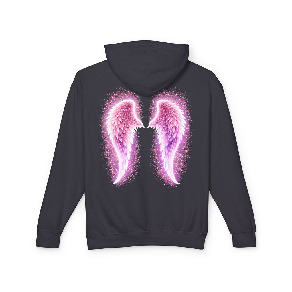 Sciatica awareness Aura Spiritual Angel Wings Hoodie — "Strength You Can't See" Inspirational Awareness Sweatshirt