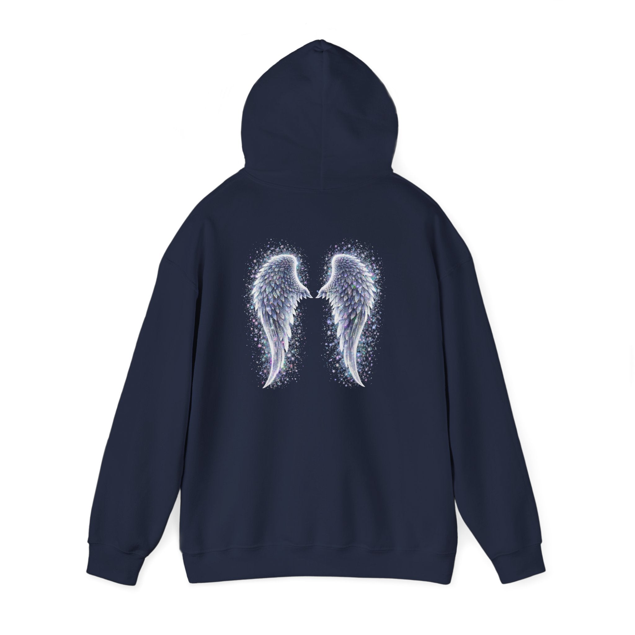 Mental illness Aura awareness silver angel wings Design hoodie -Strength you cant see Sweatshirt