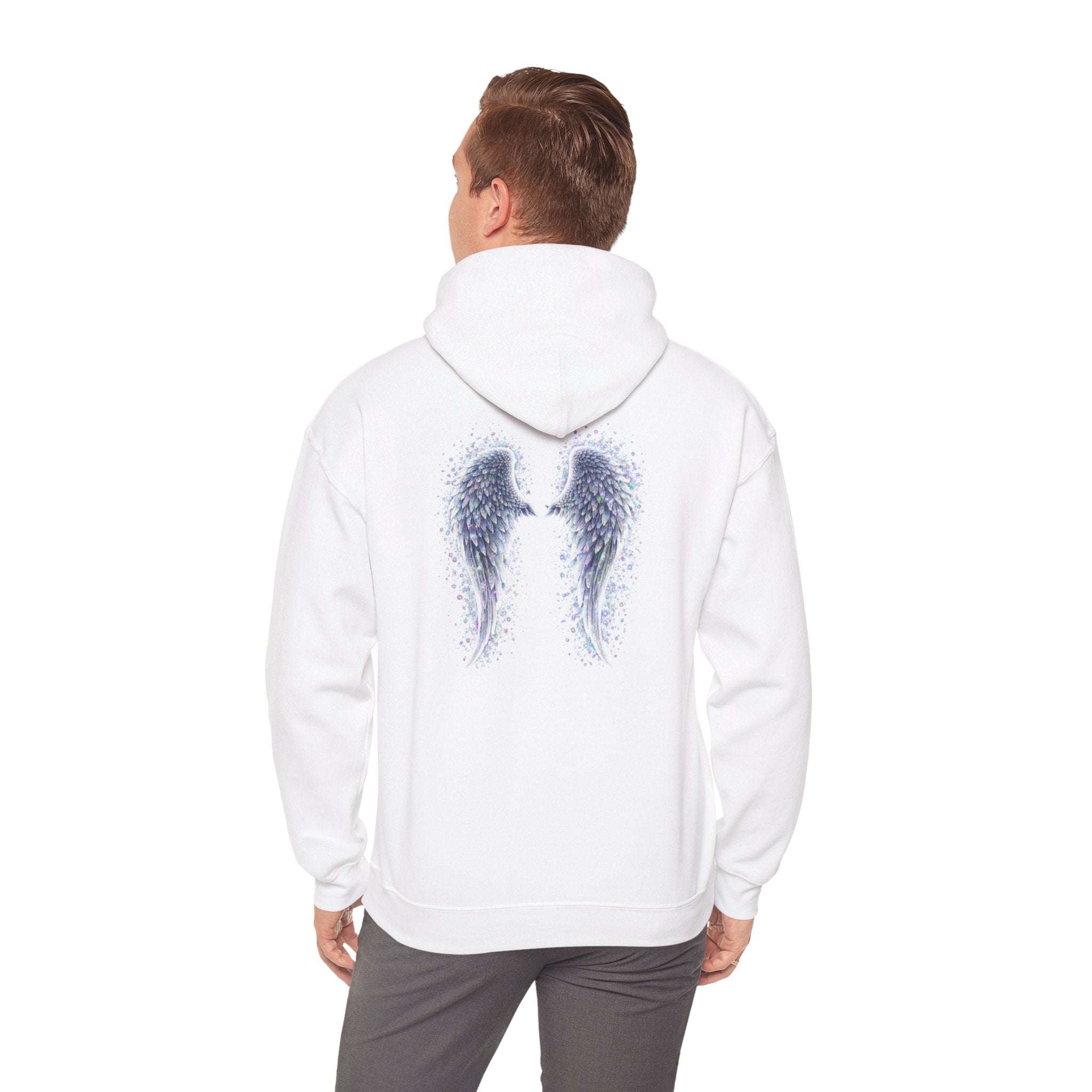 Mental illness Aura awareness silver angel wings Design hoodie -Strength you cant see Sweatshirt