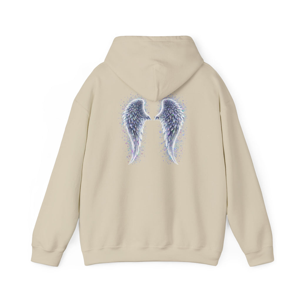 Mental illness Aura awareness silver angel wings Design hoodie -Strength you cant see Sweatshirt