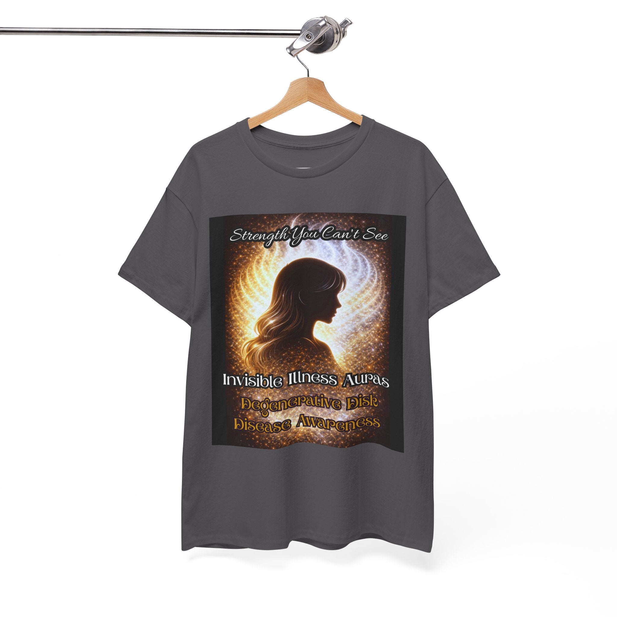 Degenerative Disk Awareness auras Angel Wings Memorial T‑Shirt — Invisible Illness Awareness Graphic Tee