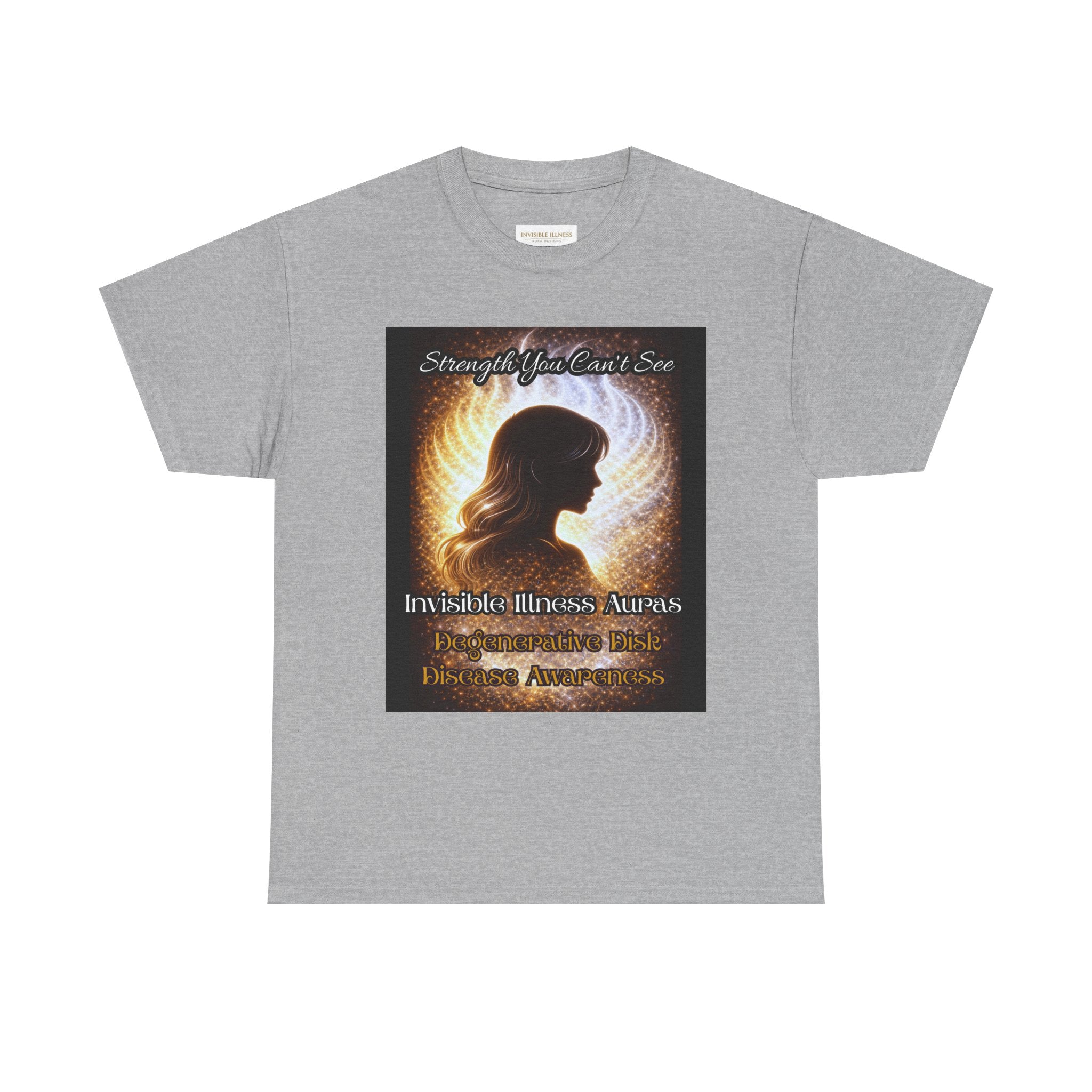 Degenerative Disk Awareness auras Angel Wings Memorial T‑Shirt — Invisible Illness Awareness Graphic Tee