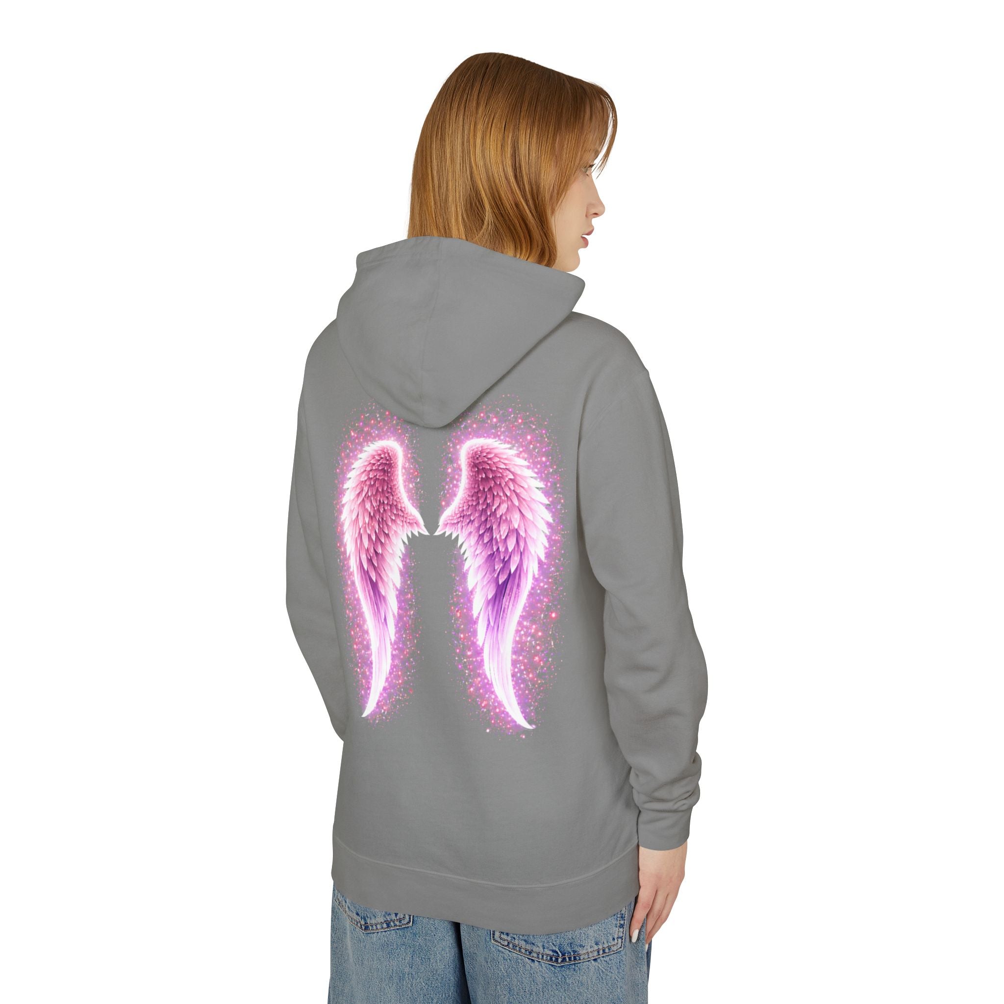 Sciatica awareness Aura Spiritual Angel Wings Hoodie — "Strength You Can't See" Inspirational Awareness Sweatshirt