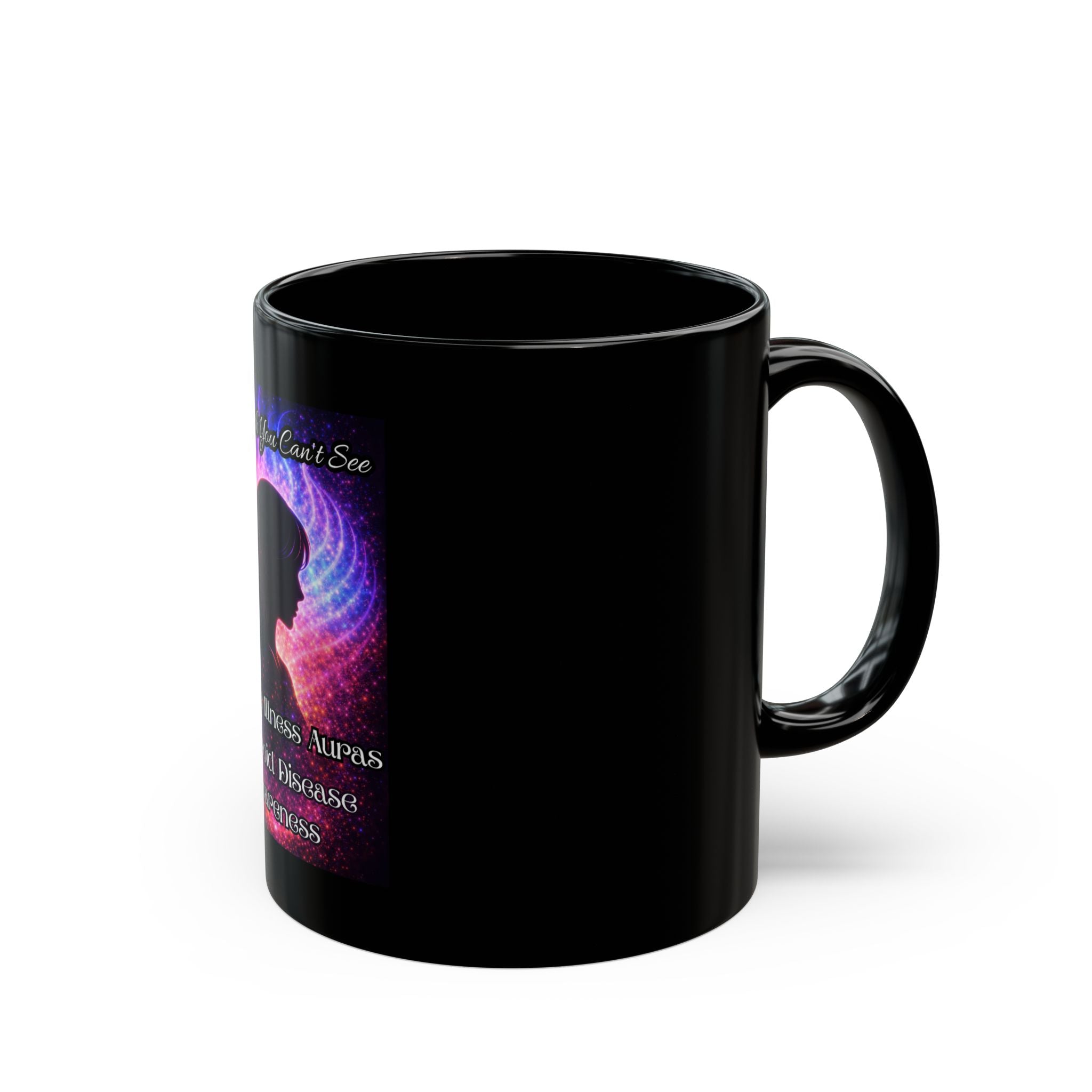 Invisible Illness Auras Thyroid disease Awareness Mug — "Strength You Can't See" Thyroid Disease Support