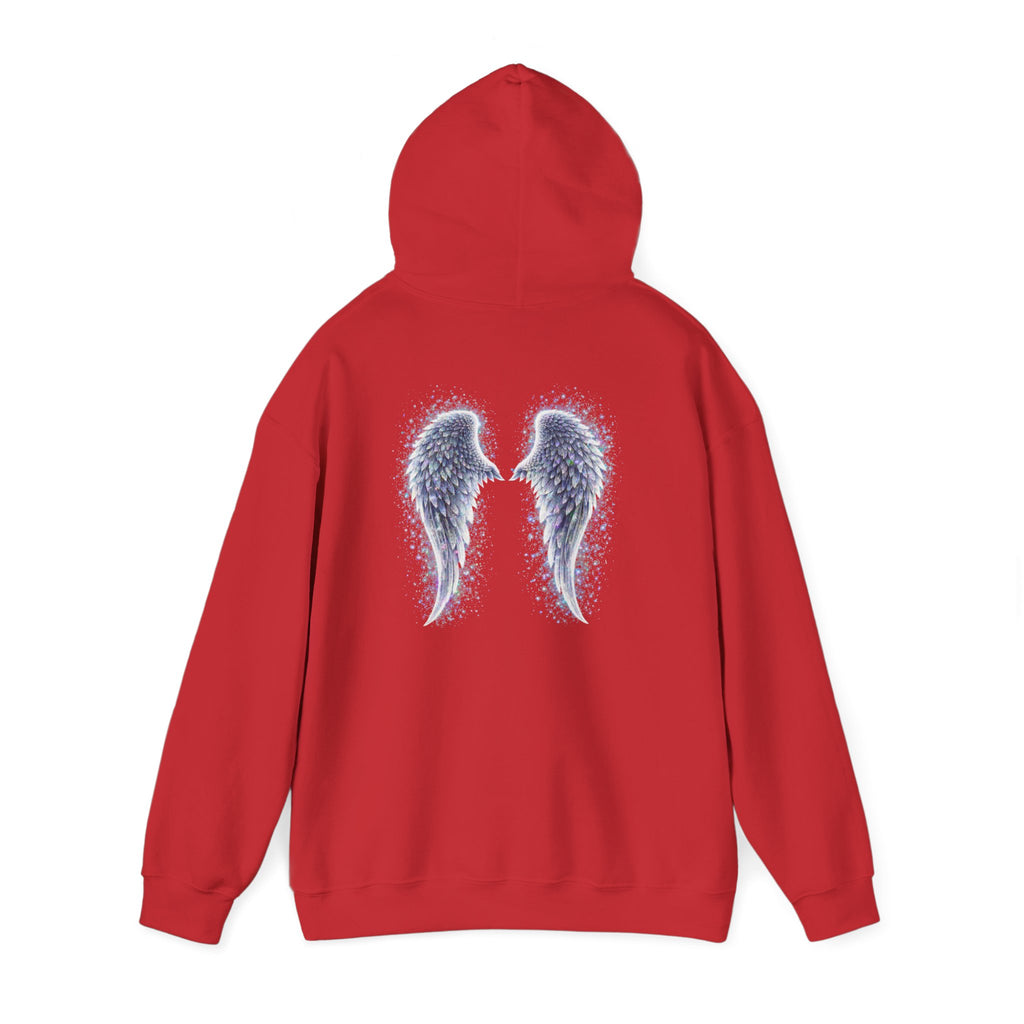 Mental illness Aura awareness silver angel wings Design hoodie -Strength you cant see Sweatshirt