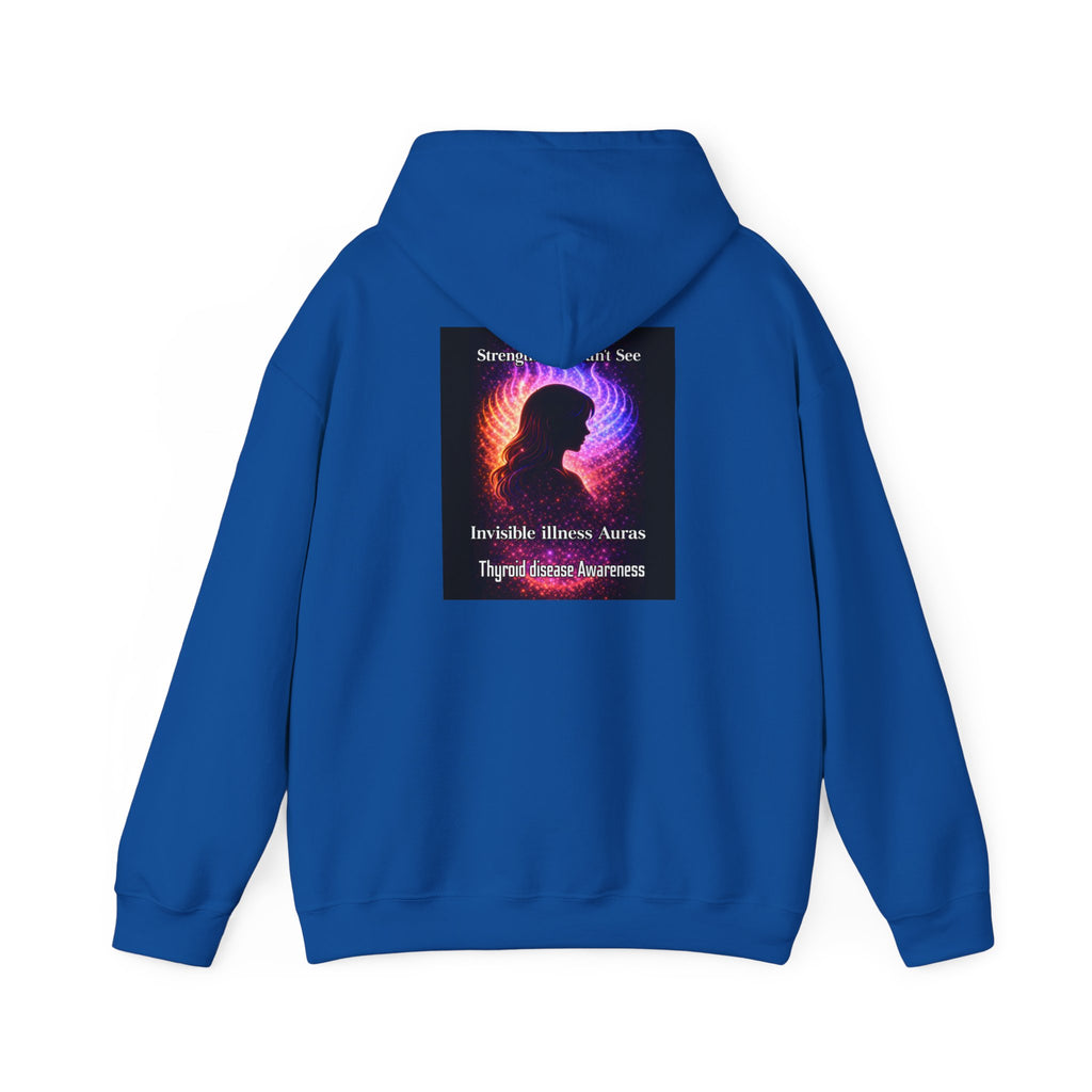 Thyroid Disease Awareness aura galaxy Hoodie – Strength You Can't See Sweatshirt