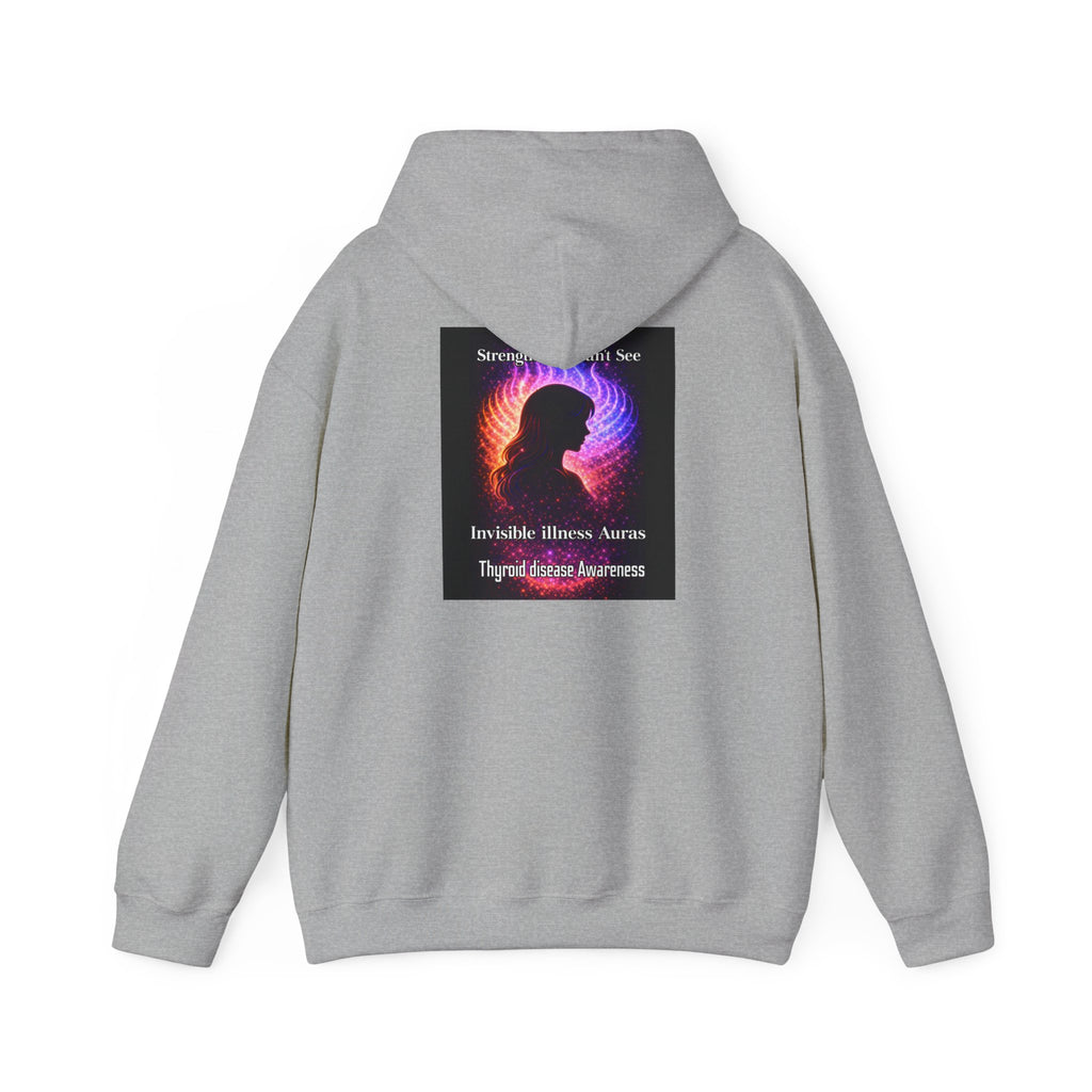 Thyroid Disease Awareness aura galaxy Hoodie – Strength You Can't See Sweatshirt