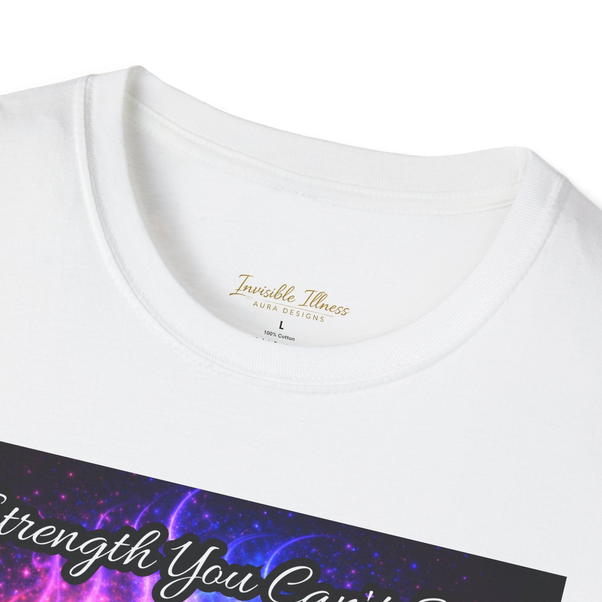 Invisible Illness Auras Thyroid disease Awareness T-Shirt — "Strength You Can't See" Hypoxic Disease Support