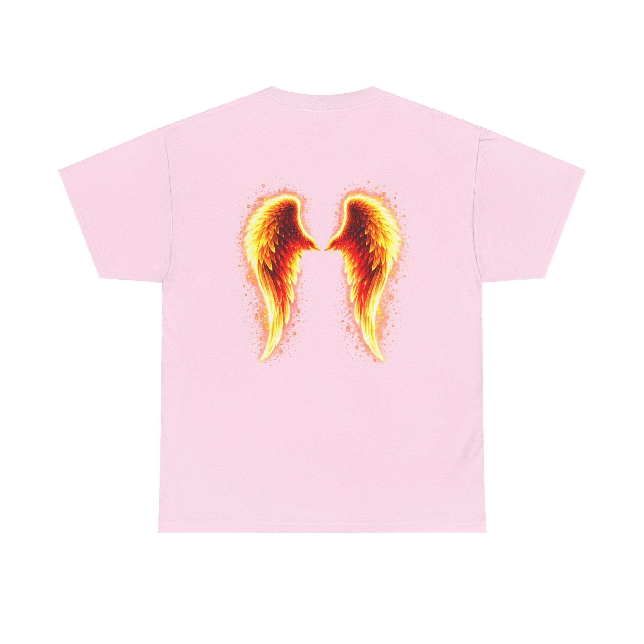 ADHD Awareness Fiery Aura Angel Wings T-Shirt — "Strength You Can't See" Inspirational Tee