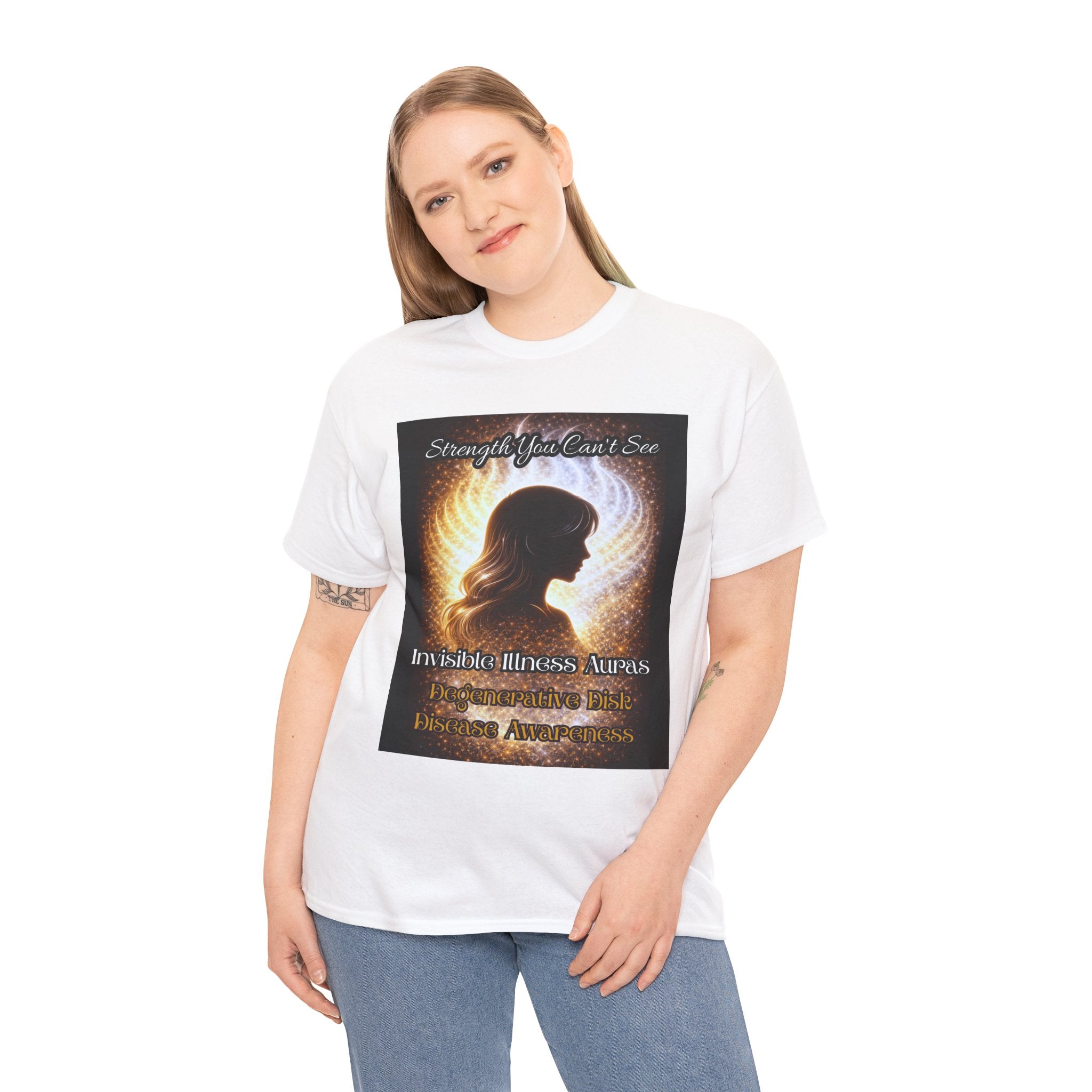 Degenerative Disk Awareness auras Angel Wings Memorial T‑Shirt — Invisible Illness Awareness Graphic Tee