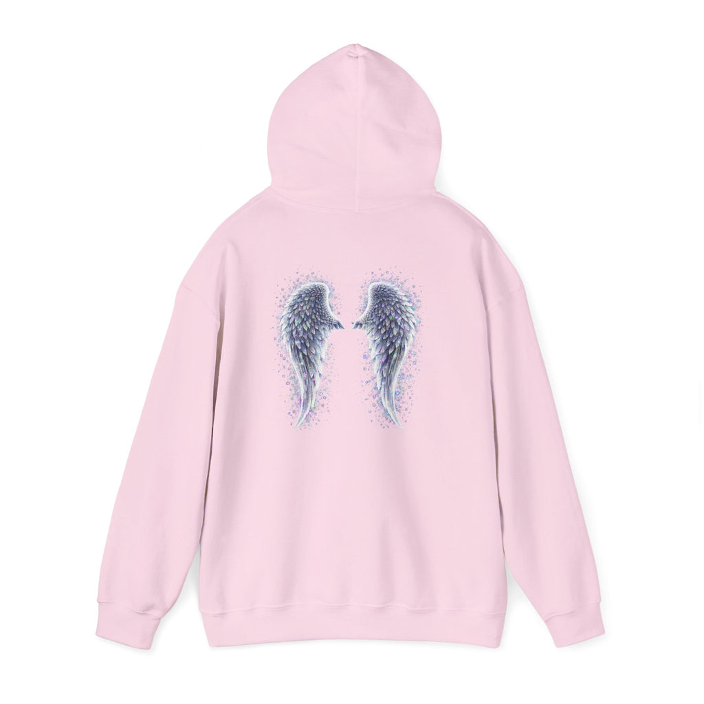 Mental illness Aura awareness silver angel wings Design hoodie -Strength you cant see Sweatshirt