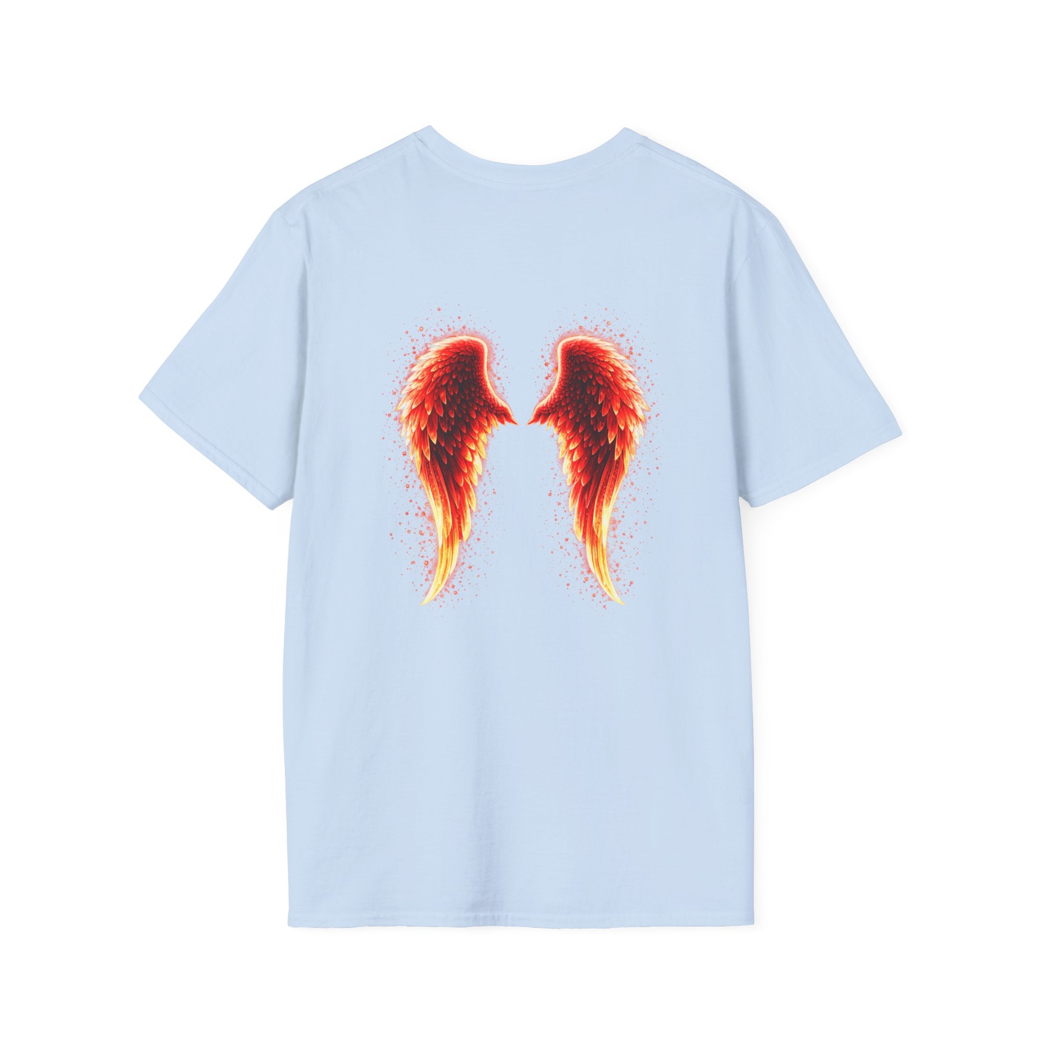 OCD awareness Invisible Illness auras Awareness T-Shirt — Strength You Can't See (Red Aura Angel Wings)