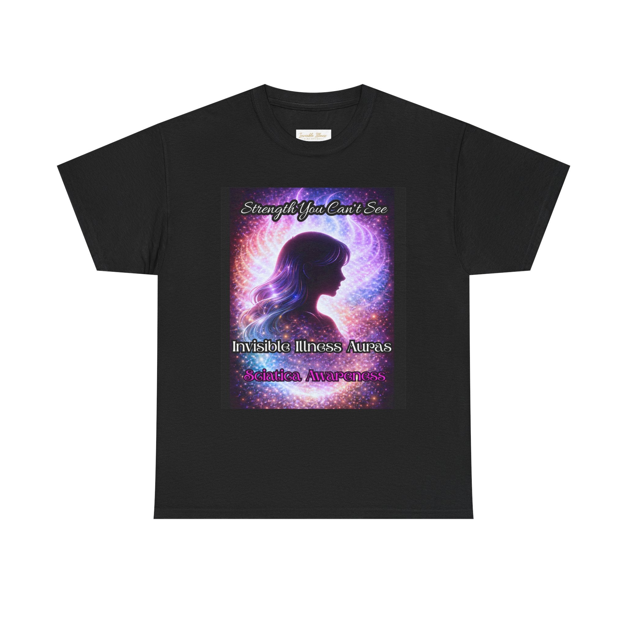 Sciatica Pain auras awareness Angel Wings Awareness Tee — Invisible Illness & Invisible Illness Awareness Shirt