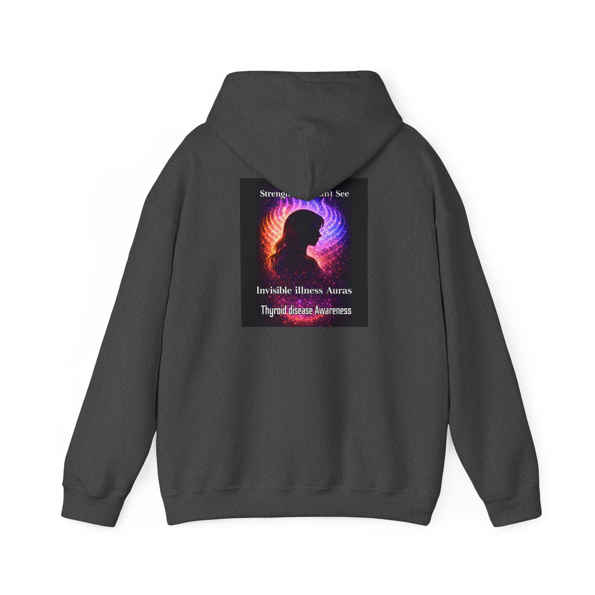 Thyroid Disease Awareness aura galaxy Hoodie – Strength You Can't See Sweatshirt