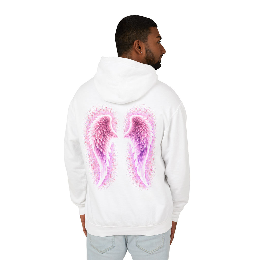 Sciatica awareness Aura Spiritual Angel Wings Hoodie — "Strength You Can't See" Inspirational Awareness Sweatshirt